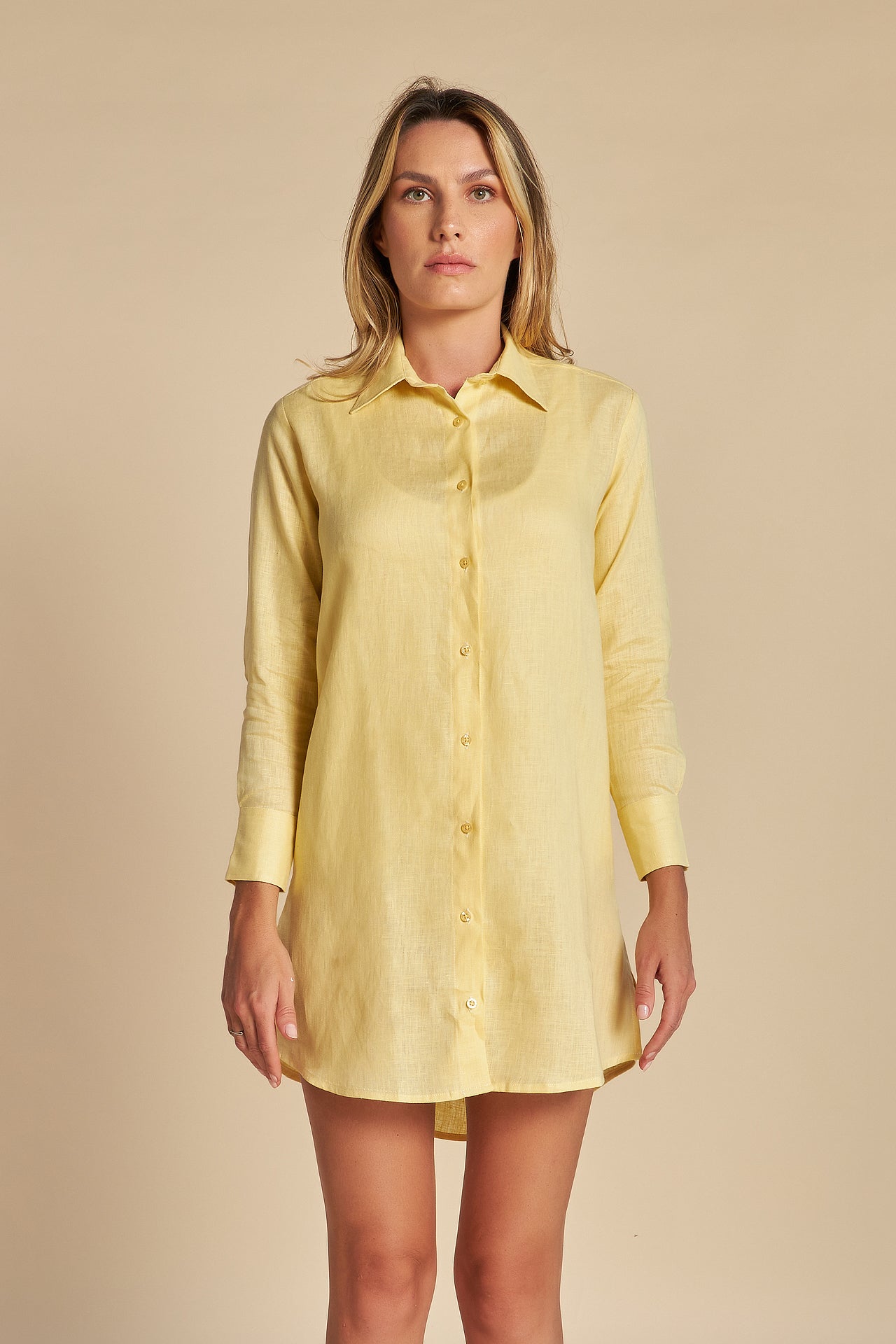 Chemise amarelo best sale