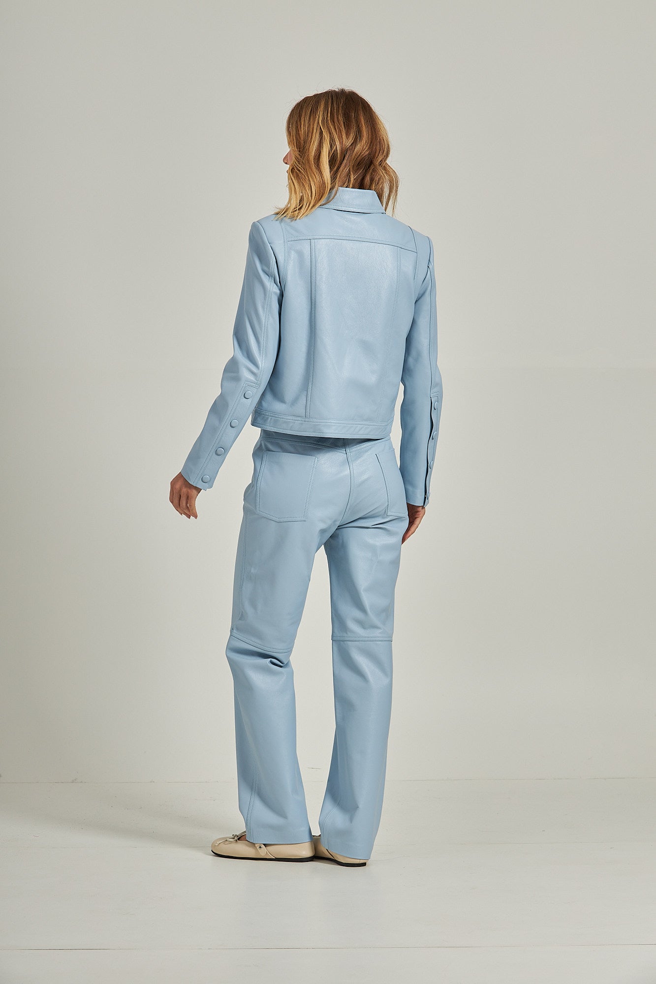 Jaqueta couro estilo Jeans - Azul