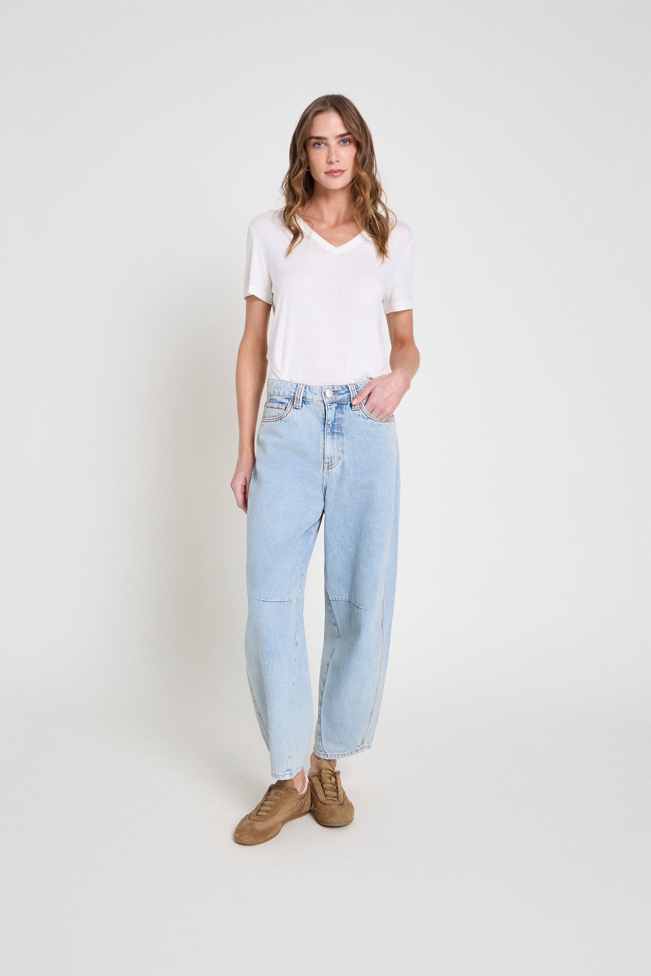 Calça Jeans Cenoura- Claro