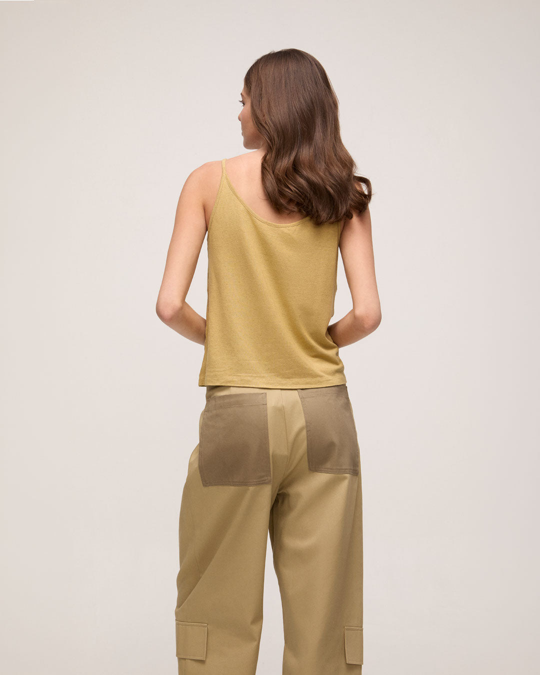 Calça de Alfaiataria em Algodão - Bege