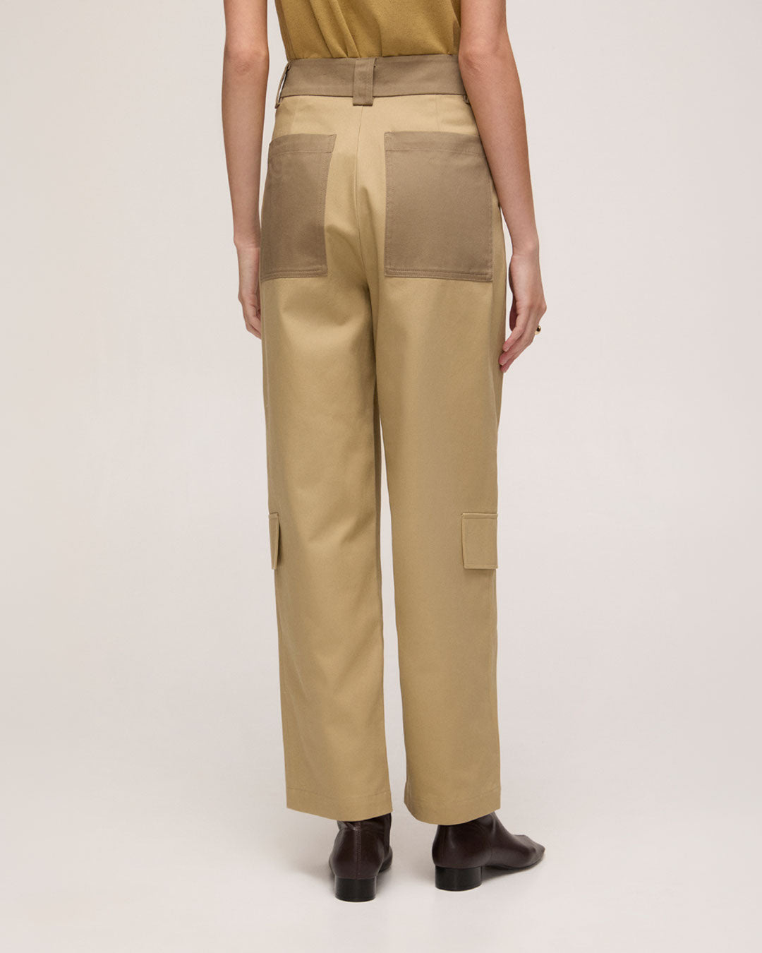 Calça de Alfaiataria em Algodão - Bege