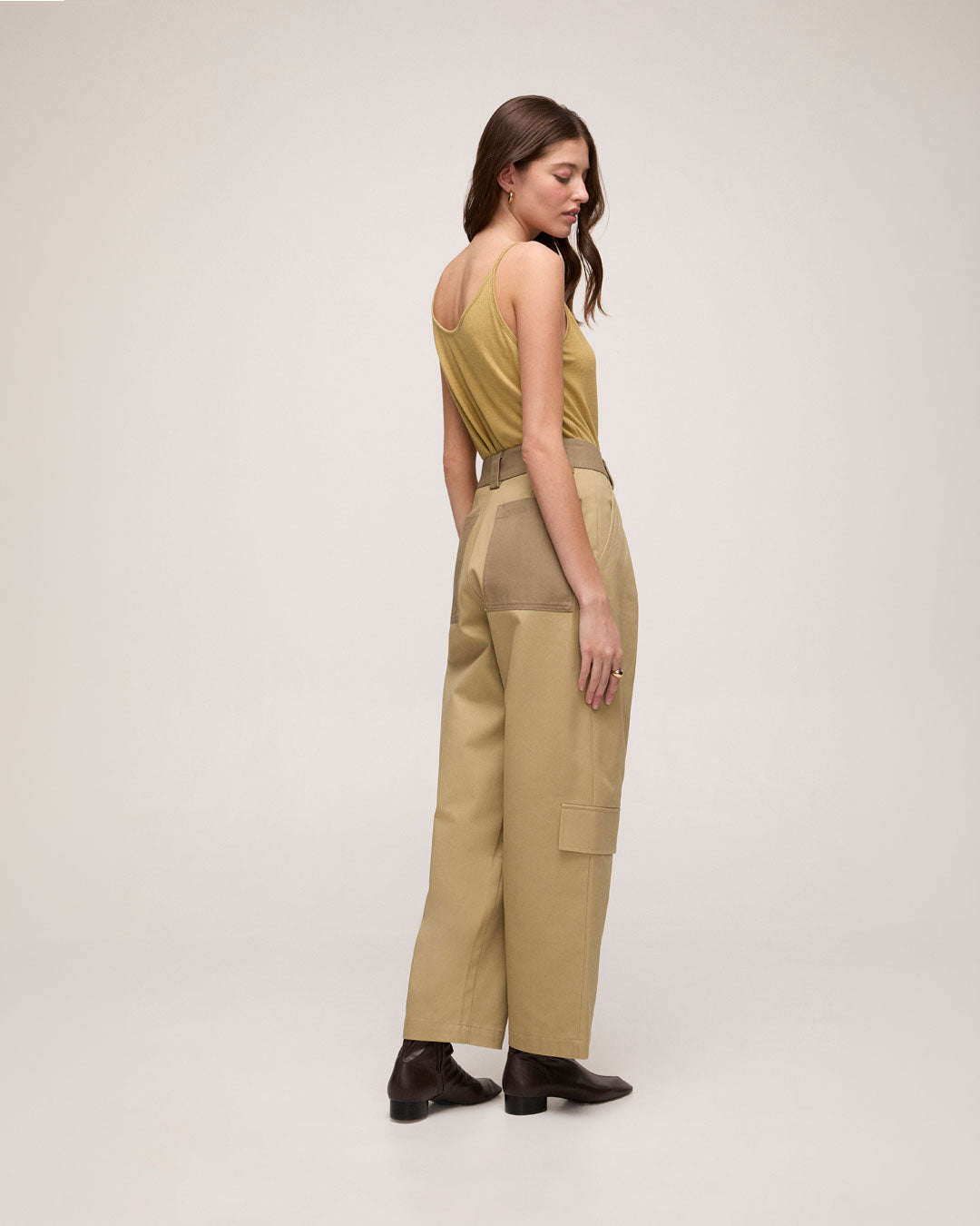 Calça de Alfaiataria em Algodão - Bege