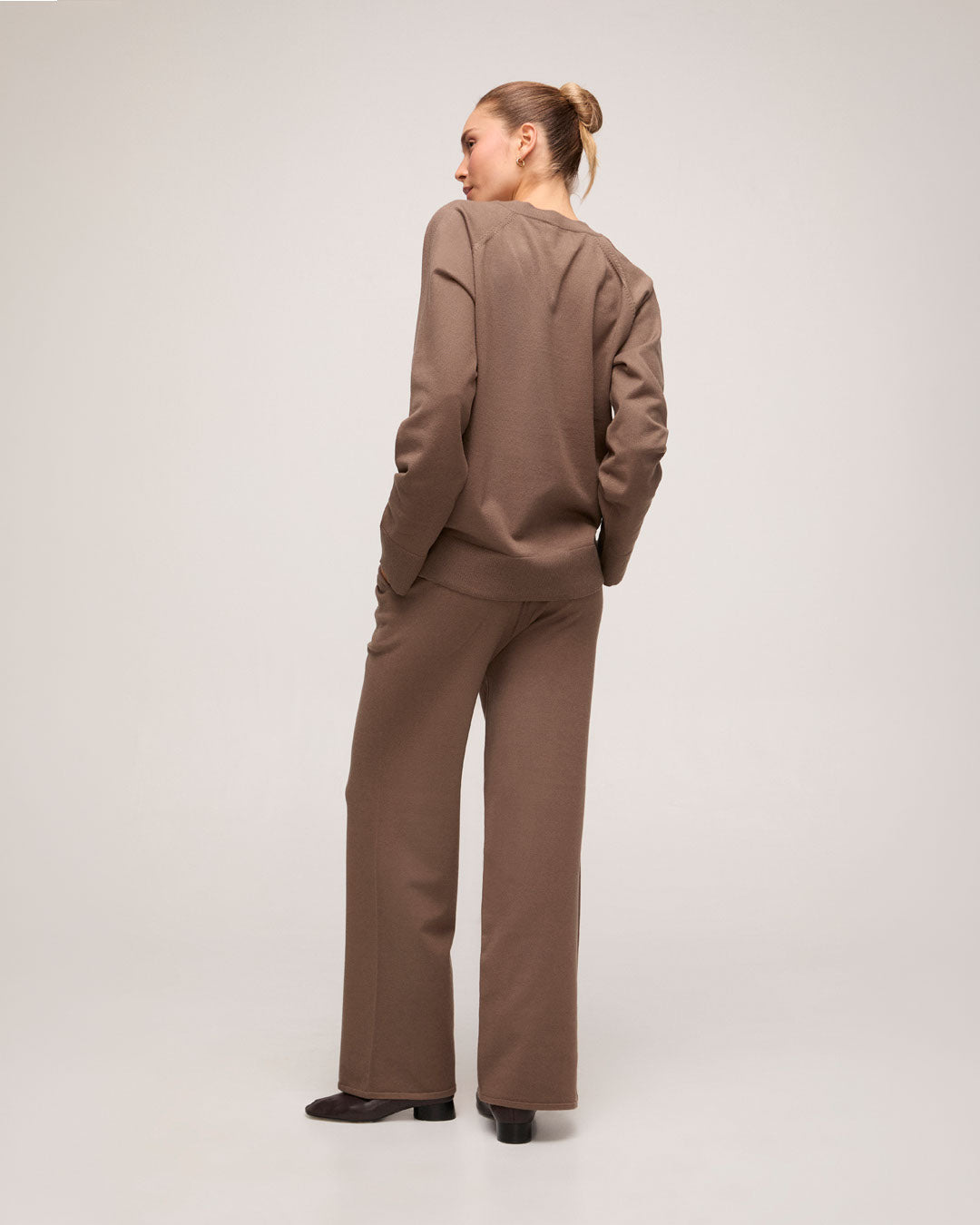Calça em Tricot - Marrom