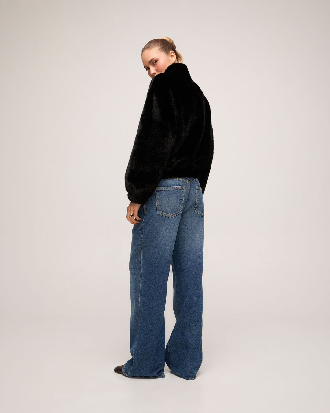 Casaco Faux Fur - Preto
