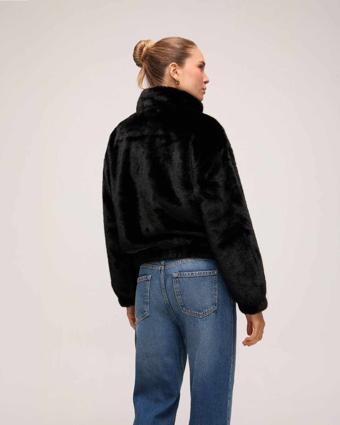 Casaco Faux Fur - Preto