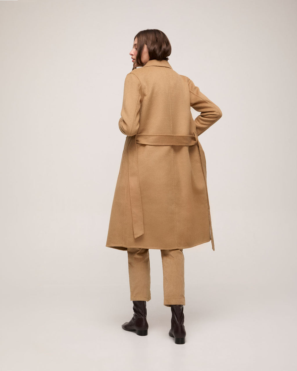 Trench Coat em Lã - Bege