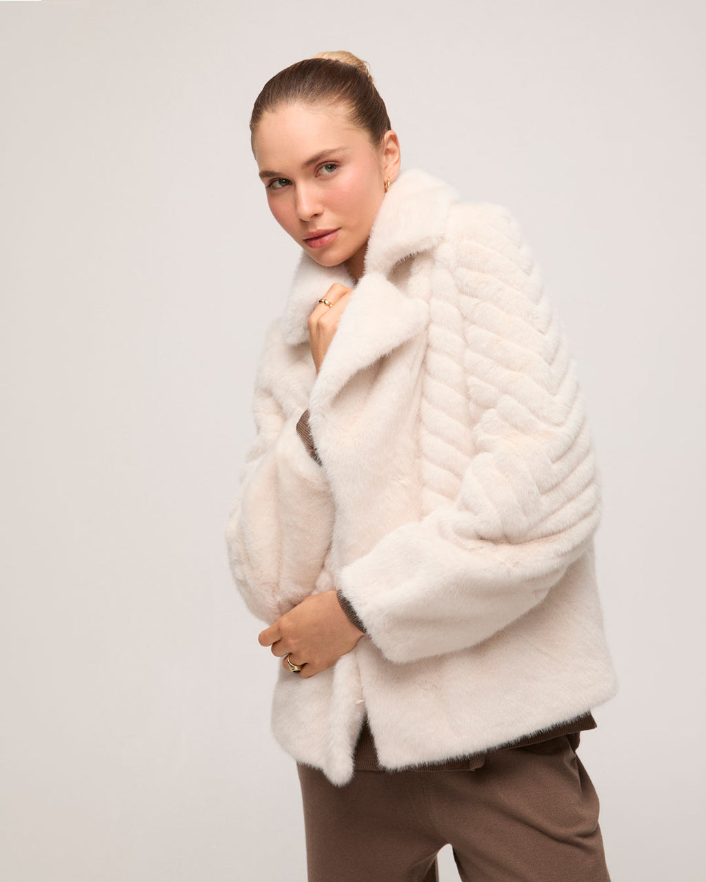 Jaqueta Faux Fur - Off White