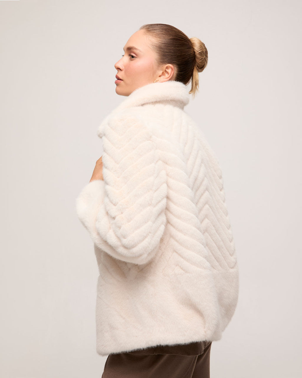 Jaqueta Faux Fur - Off White
