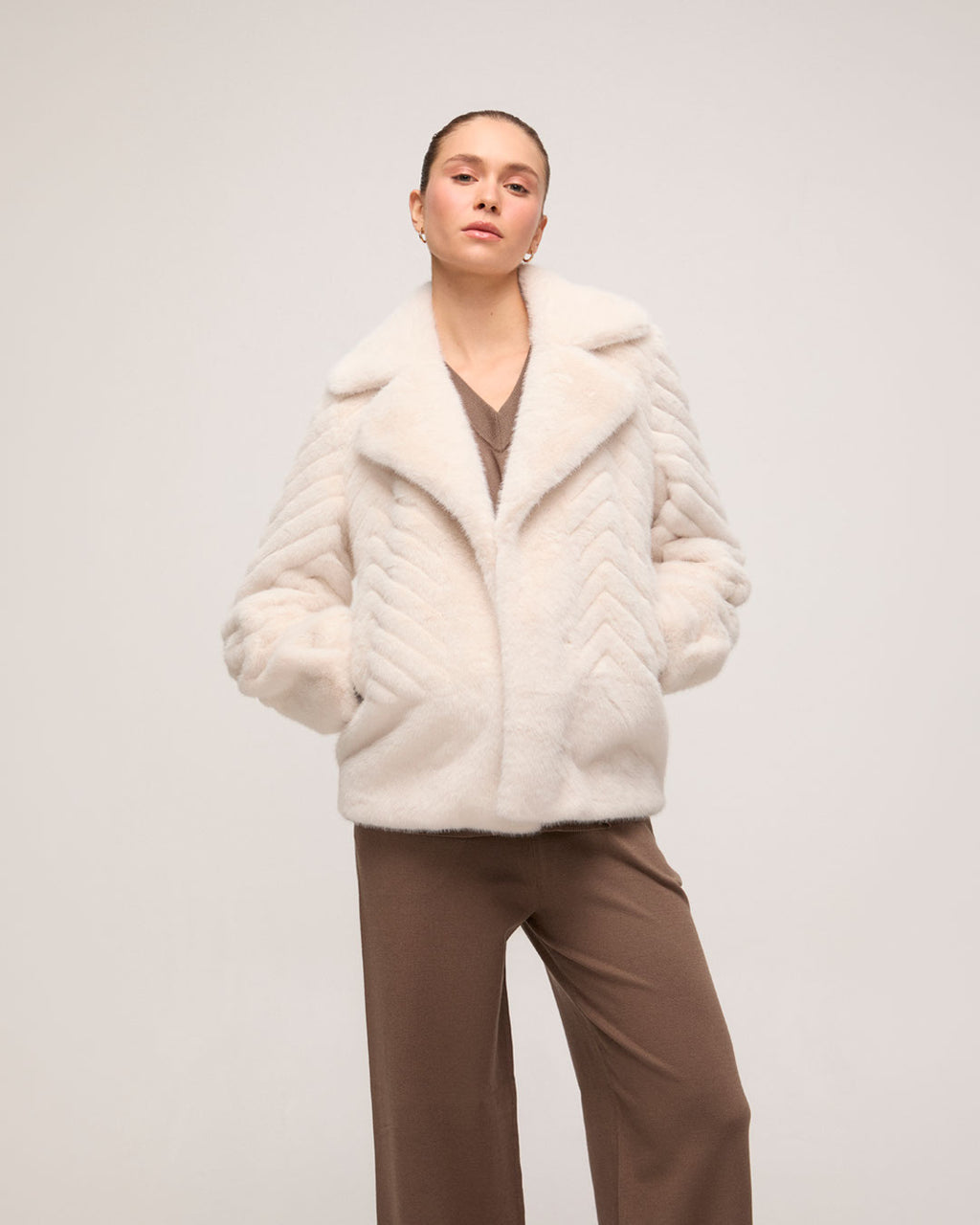 Jaqueta Faux Fur - Off White
