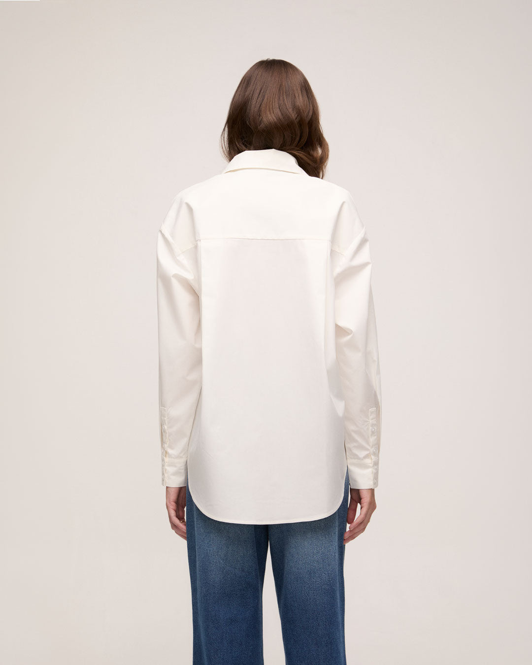 Camisa Tricoline Algodão - Off White