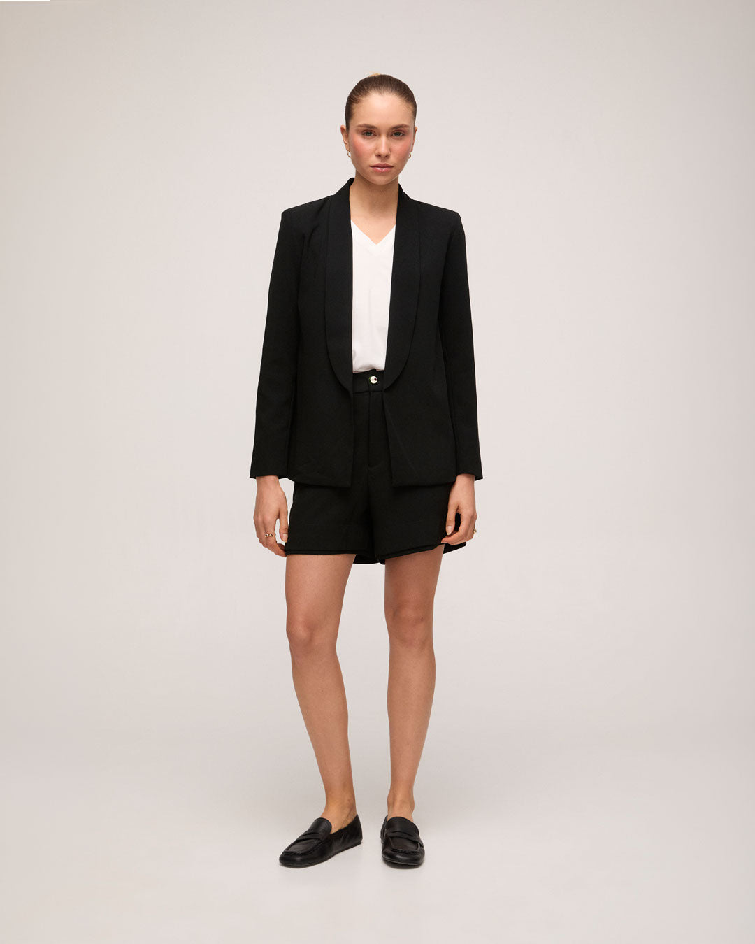 Blazer Crepe Patou - Preto