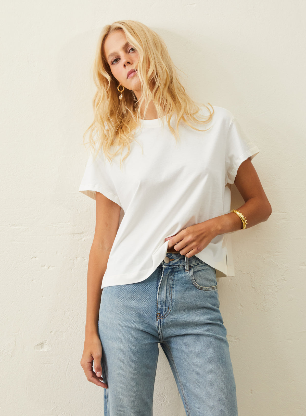 Camiseta De Malha Pima - Off-White