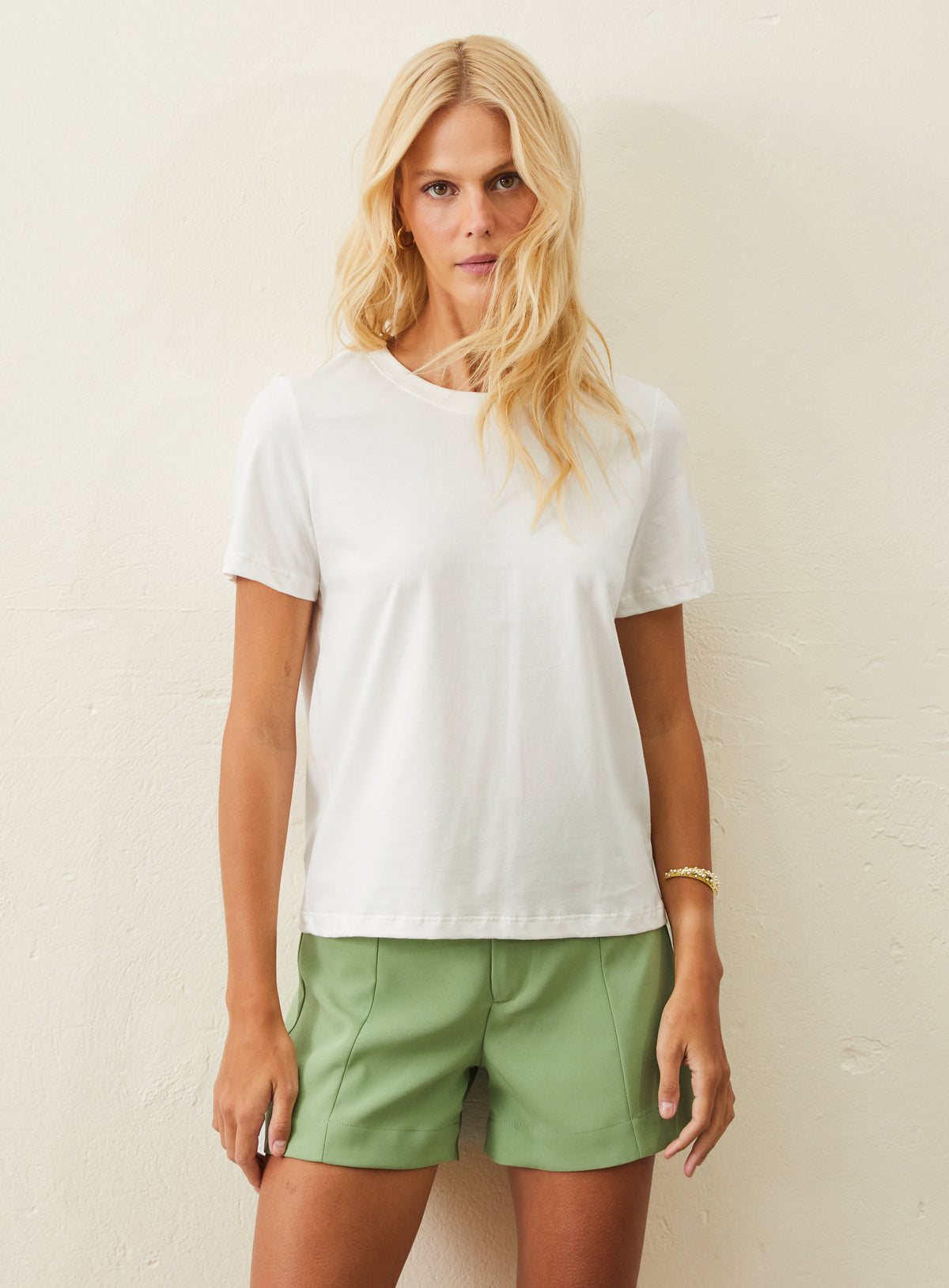 Camiseta De Malha Pima - Off-White