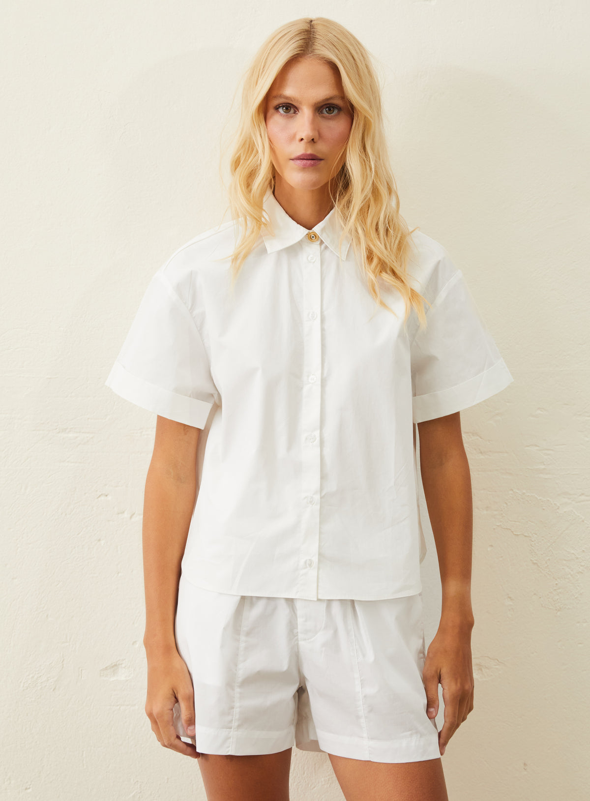 Camisa De Tricoline - Branco