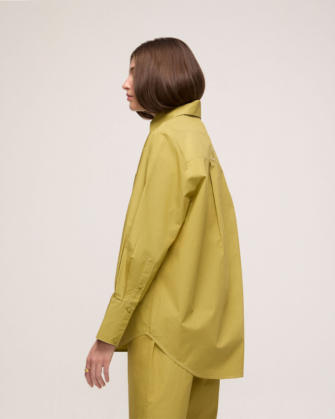 Camisa em Tricoline - Verde Oliva