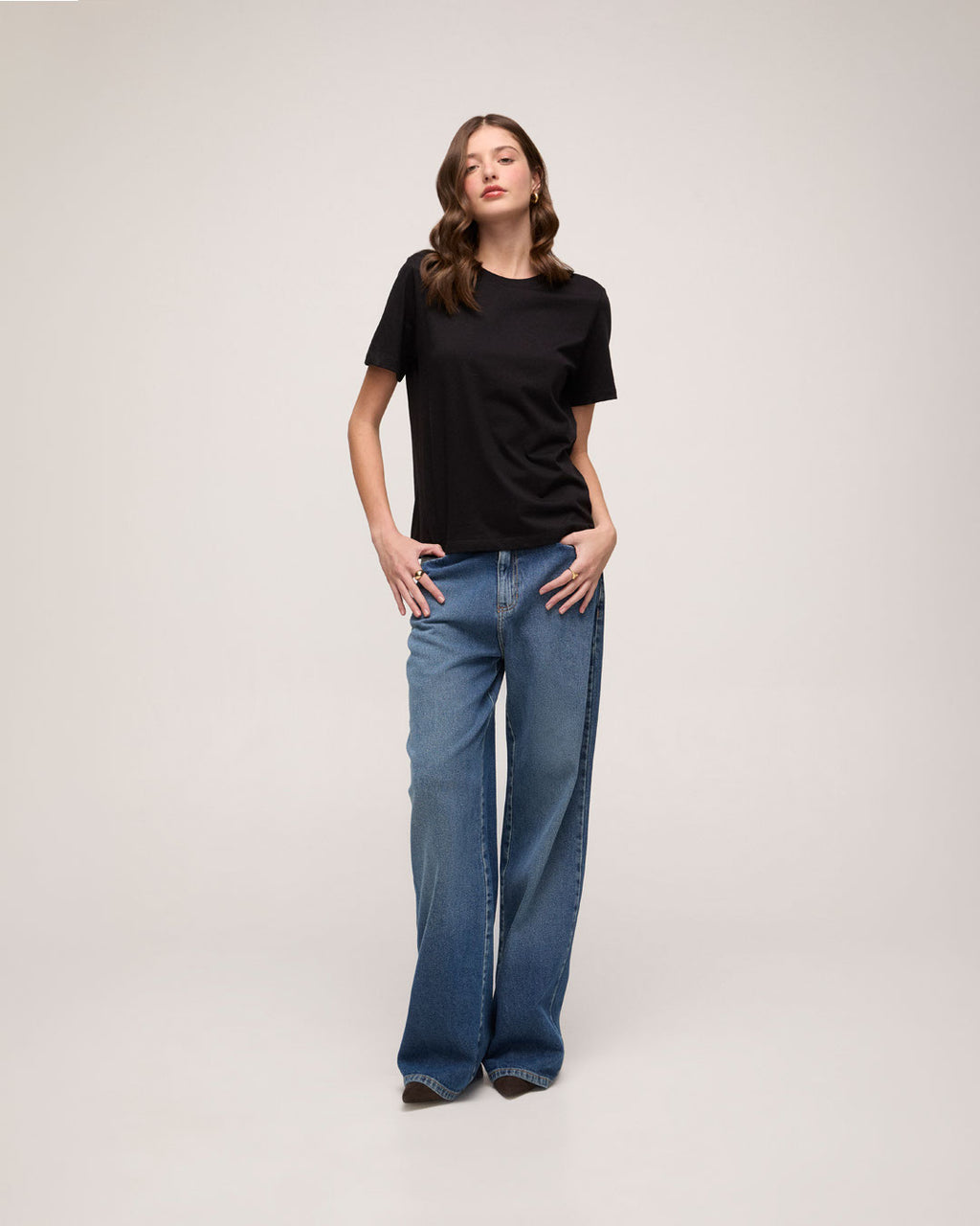 Camiseta em Algodão Pima - Preto