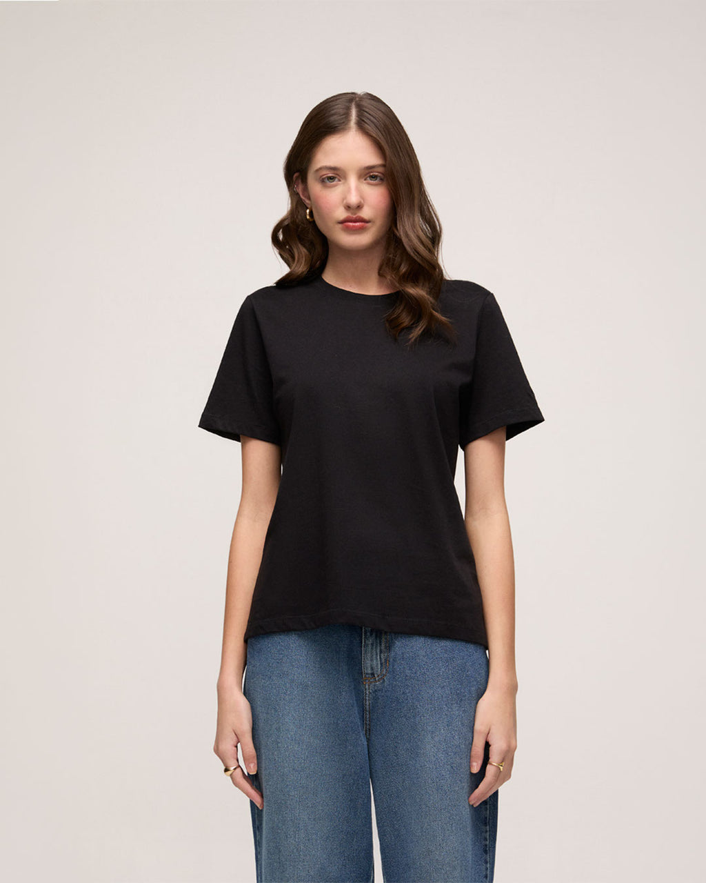 Camiseta em Algodão Pima - Preto