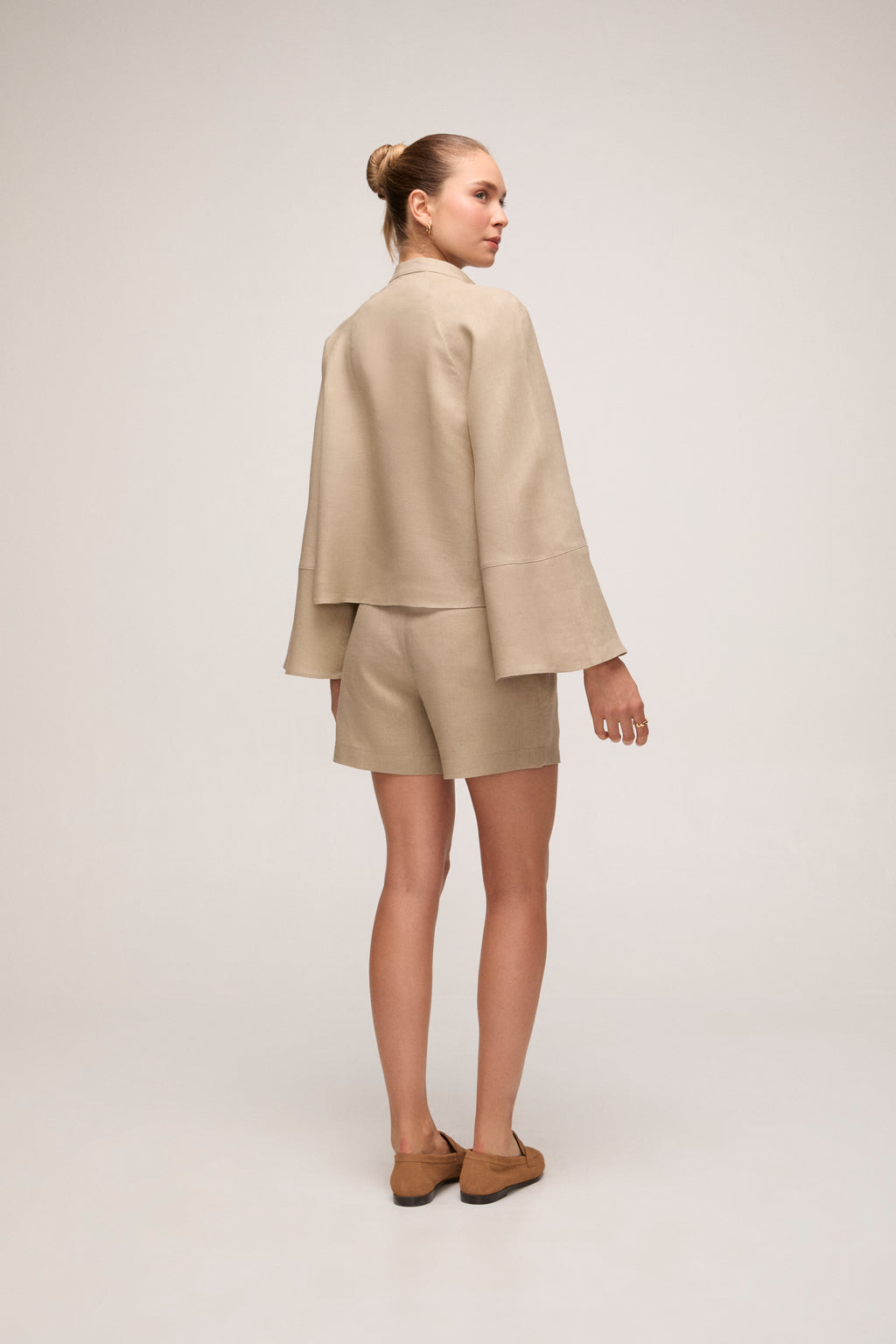 Blusa em Linho - Bege Claro