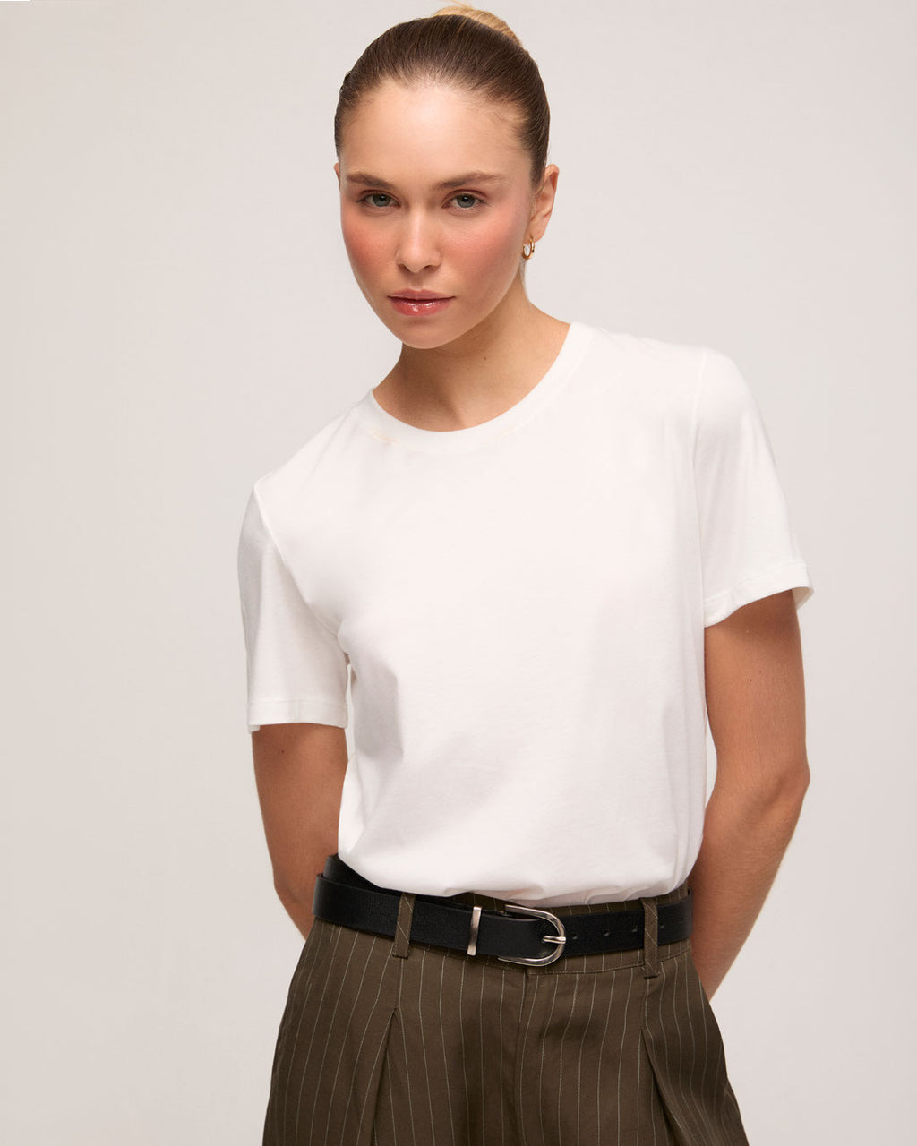 Camiseta em Algodão Pima - Off White