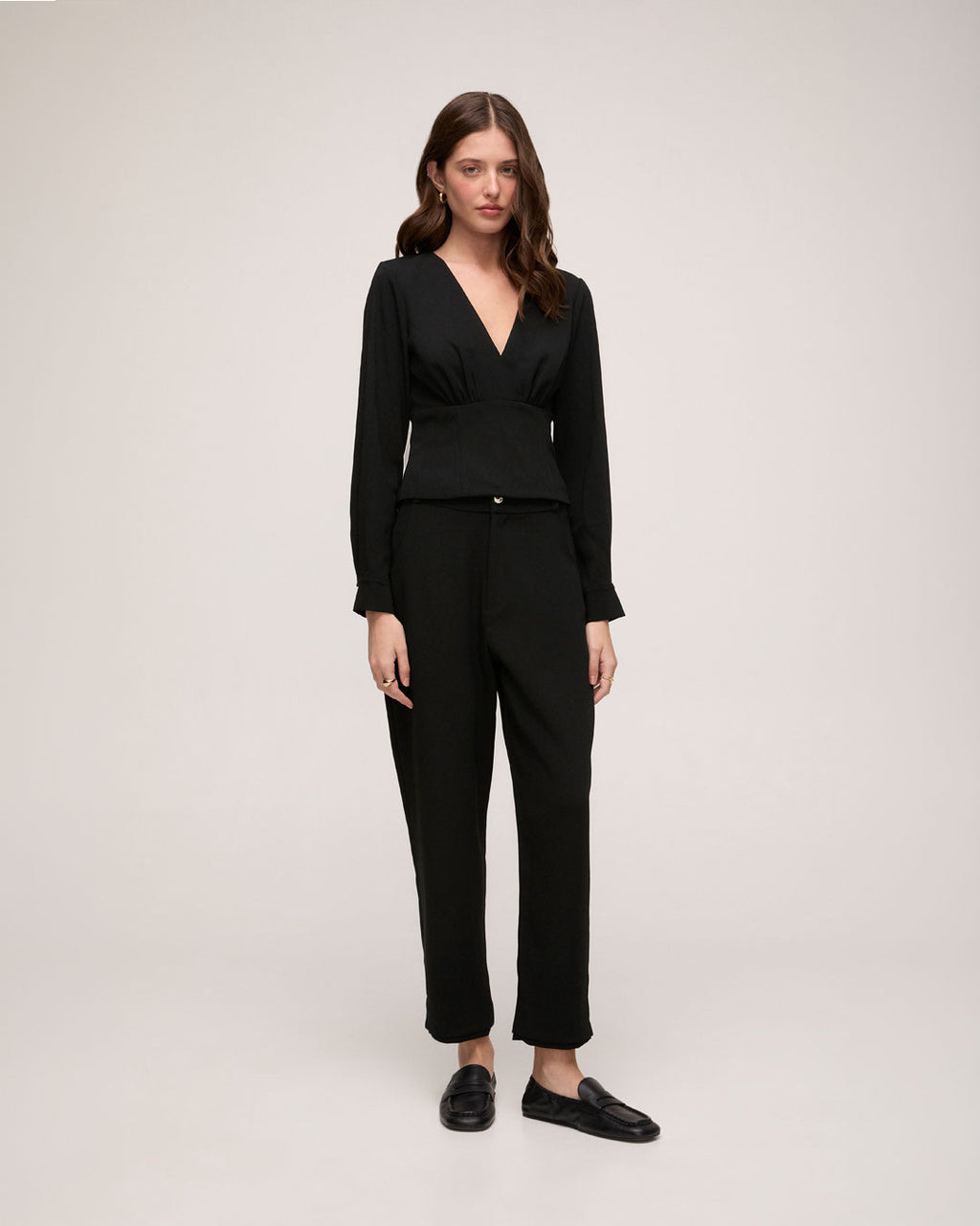 Blusa Em Crepe Patou - Preto