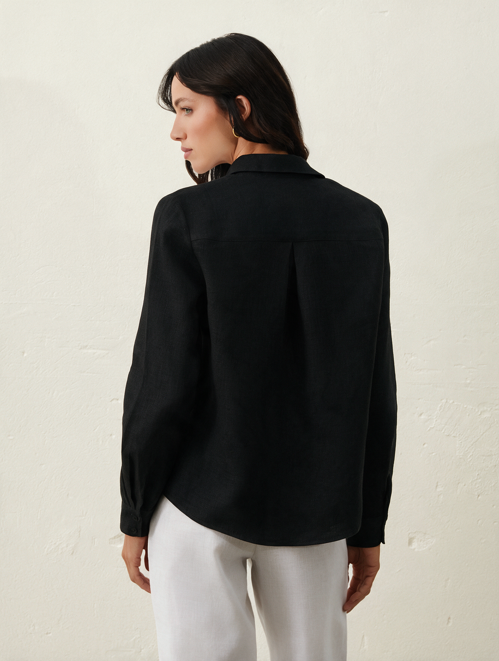 Camisa De Linho - Preto