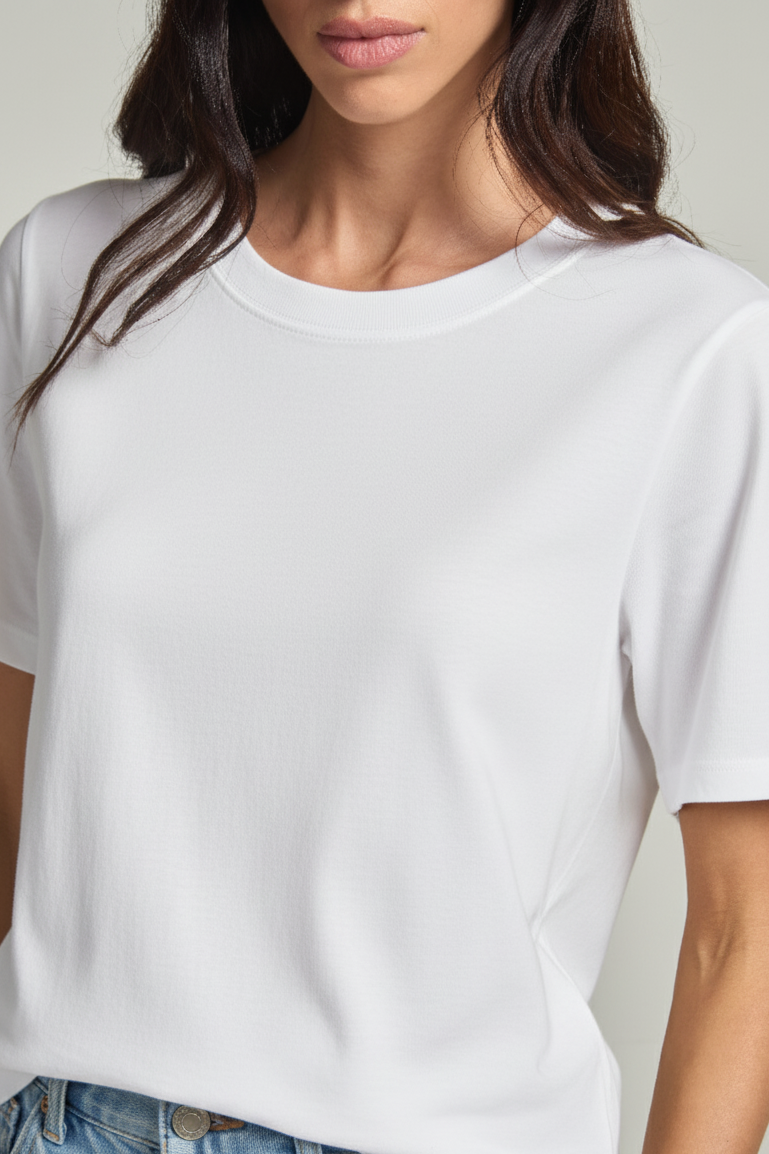 Camiseta Pima Branco Sereno