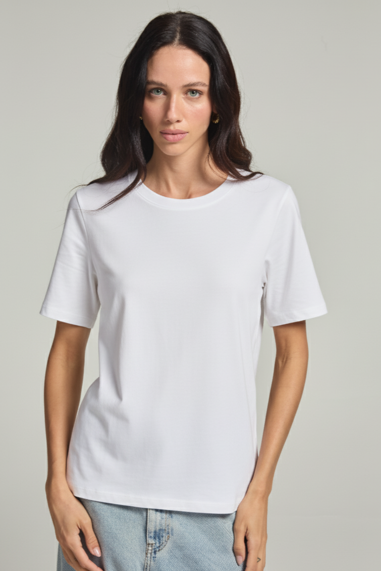 Camiseta Pima Branco Sereno