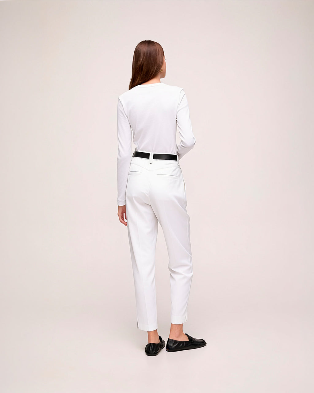 Blusa Manga Longa em Malha - Branco