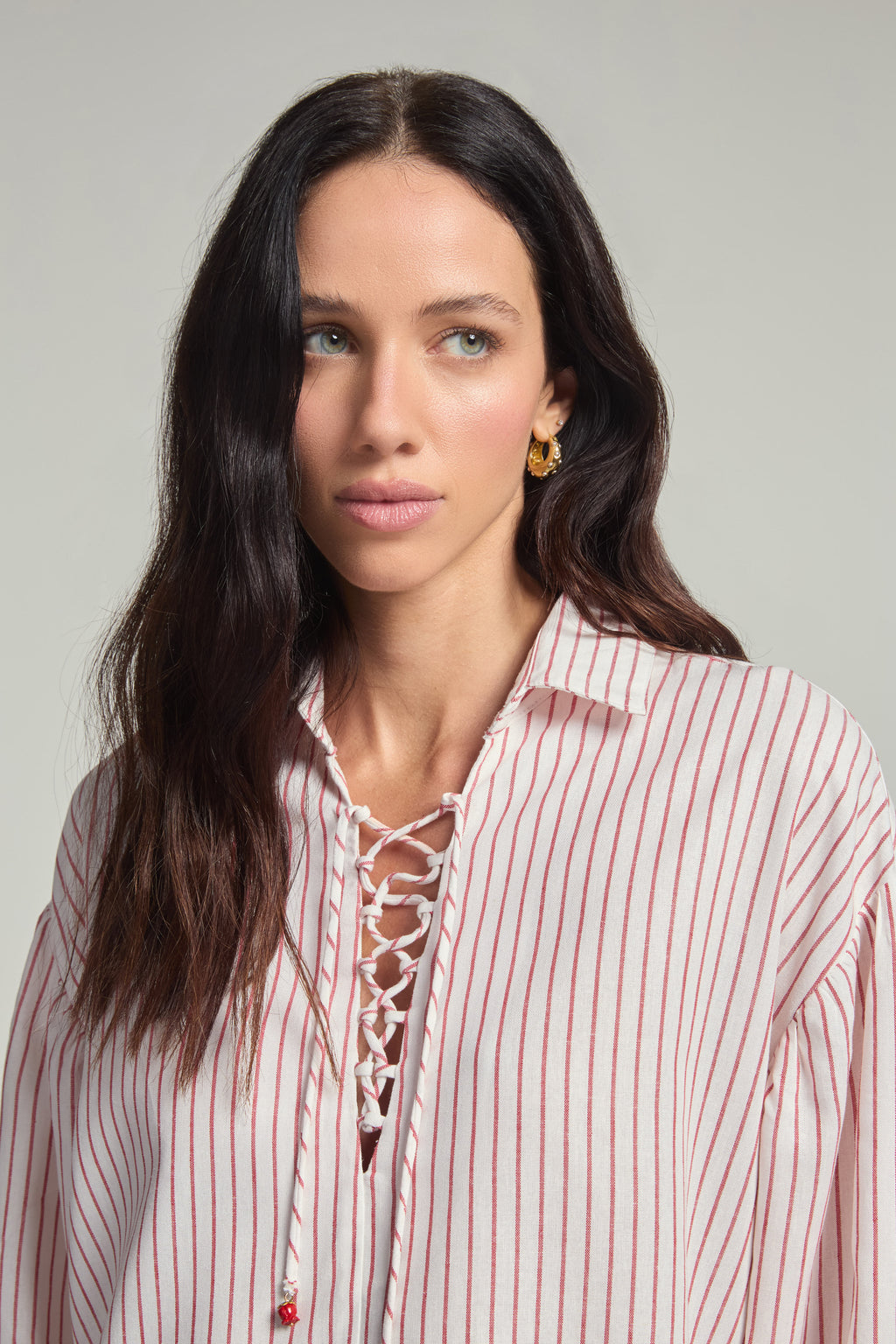 Blusa em linho - Listrado