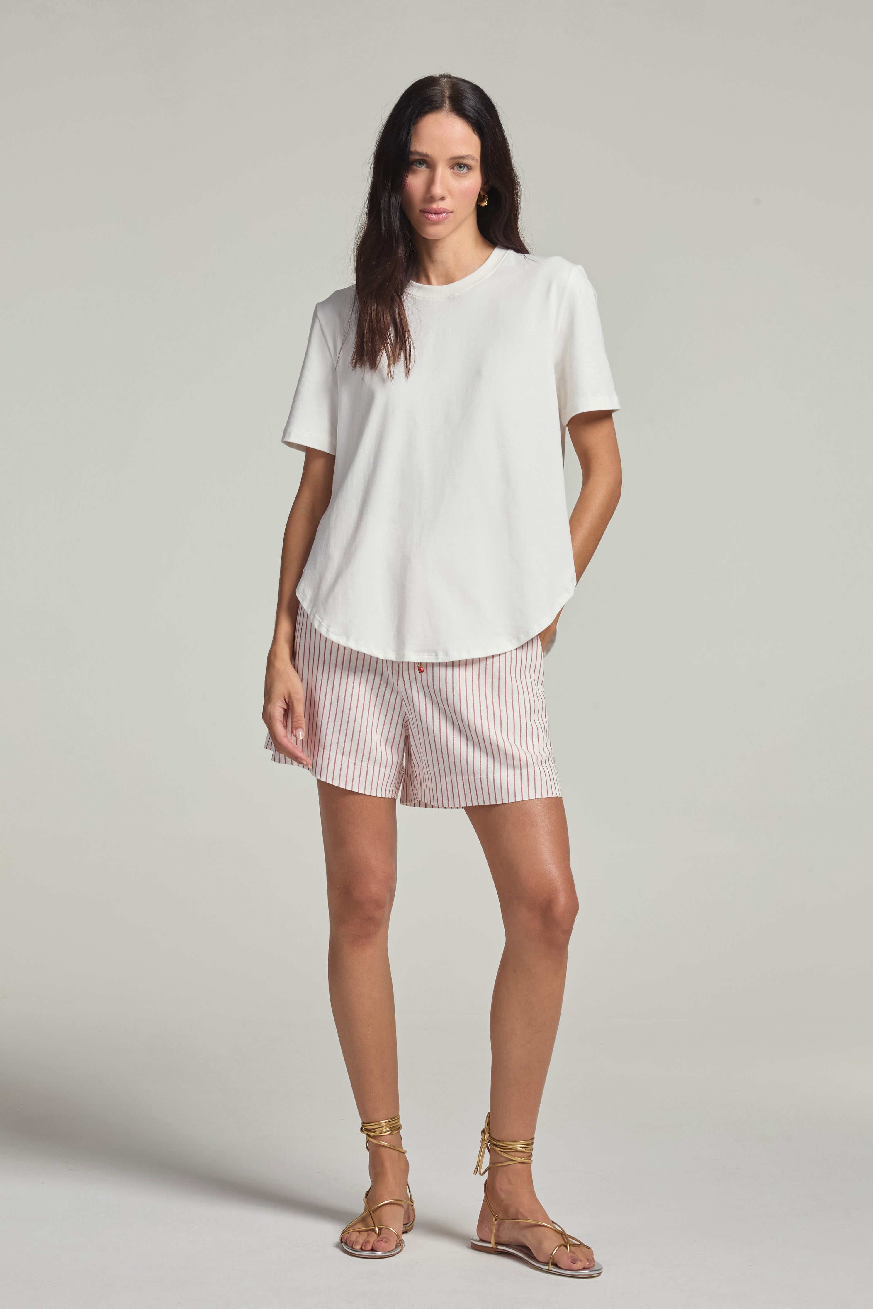 Camiseta em malha - Off White