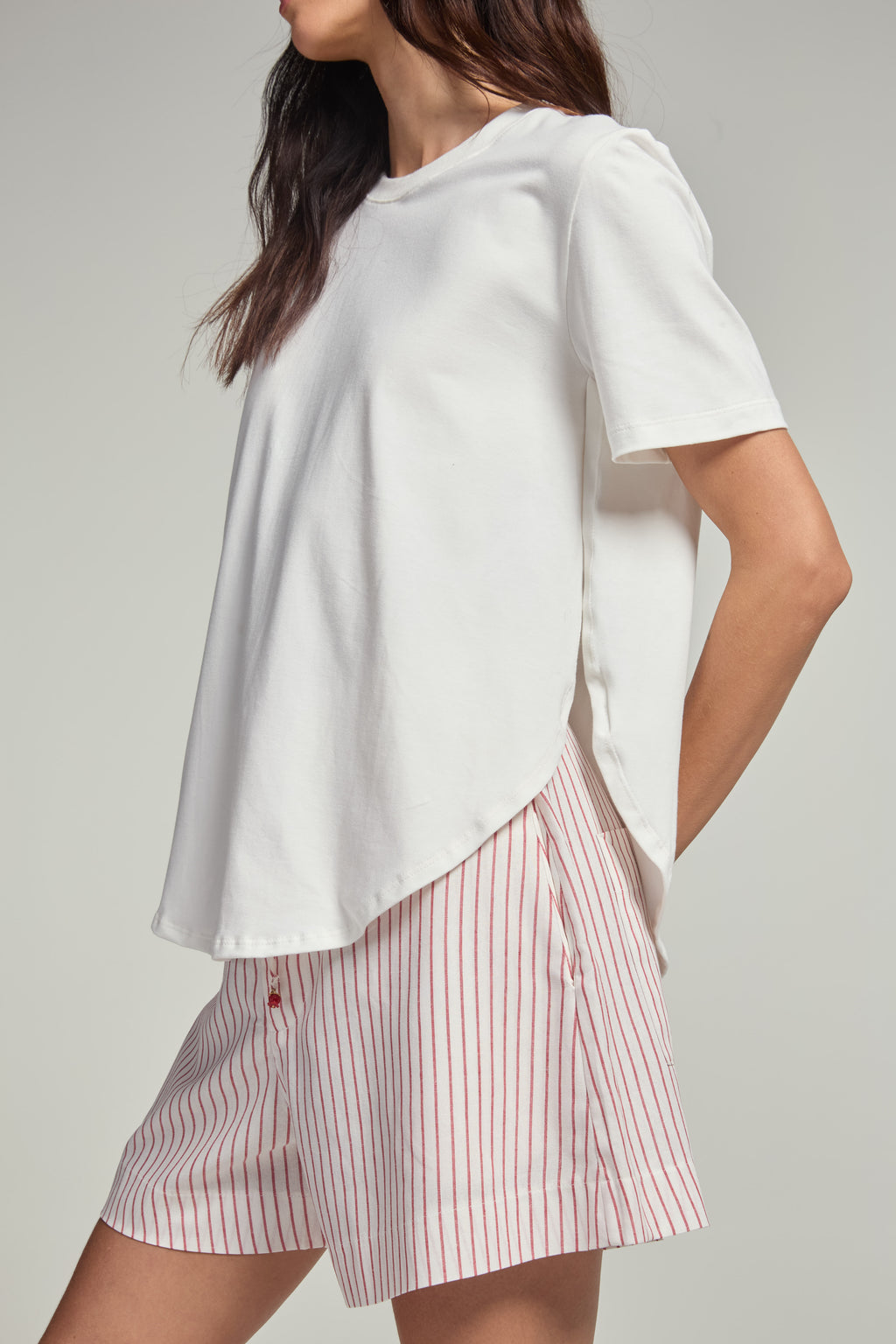 Camiseta em malha - Off White