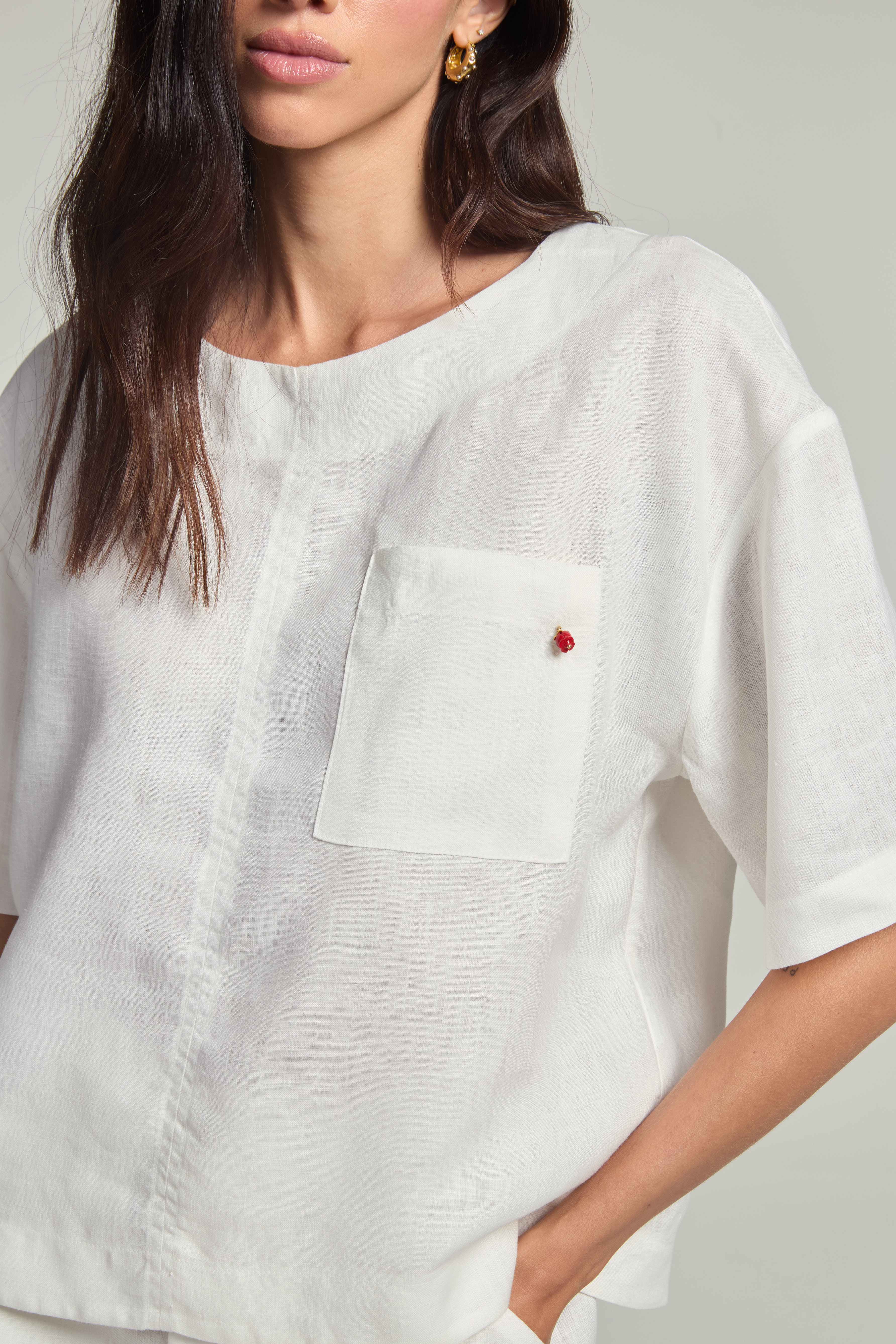 Blusa em linho - Off White