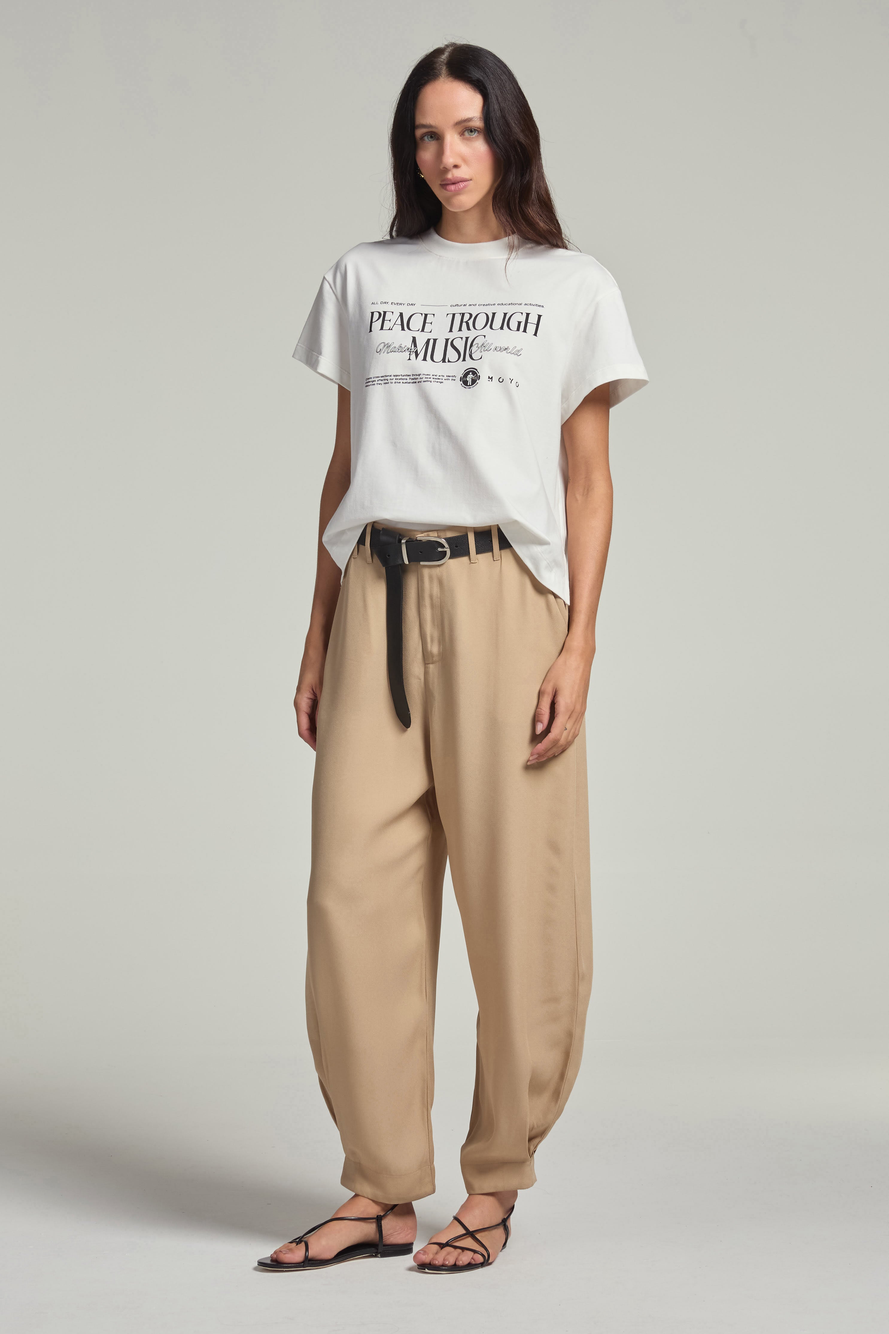 Calça carrot - Camelo