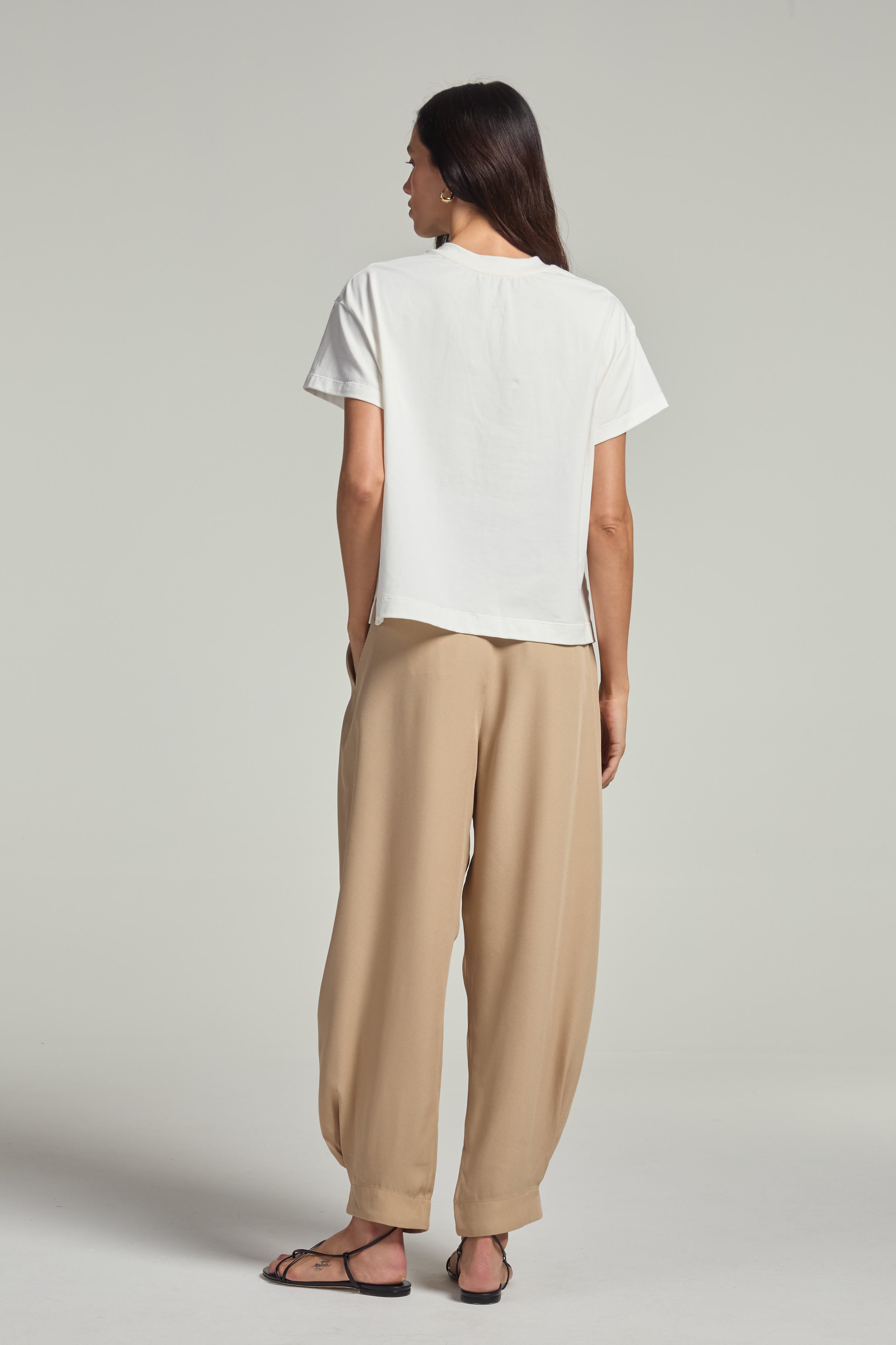 Calça carrot - Camelo