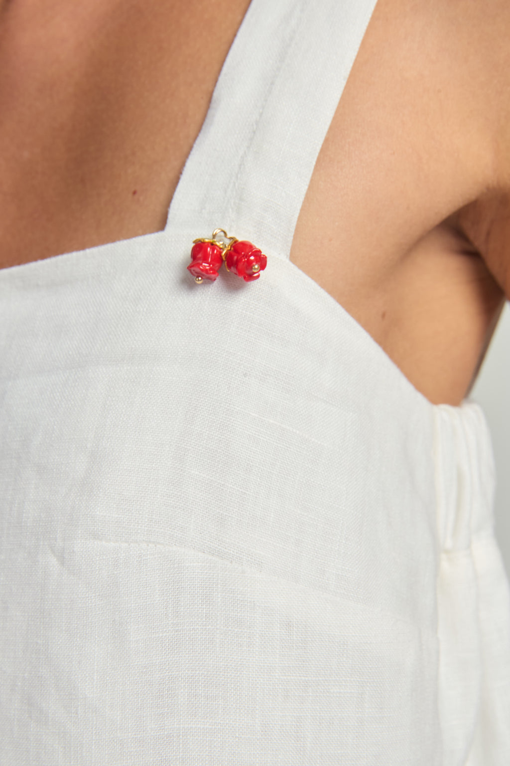 Vestido em linho - Off White