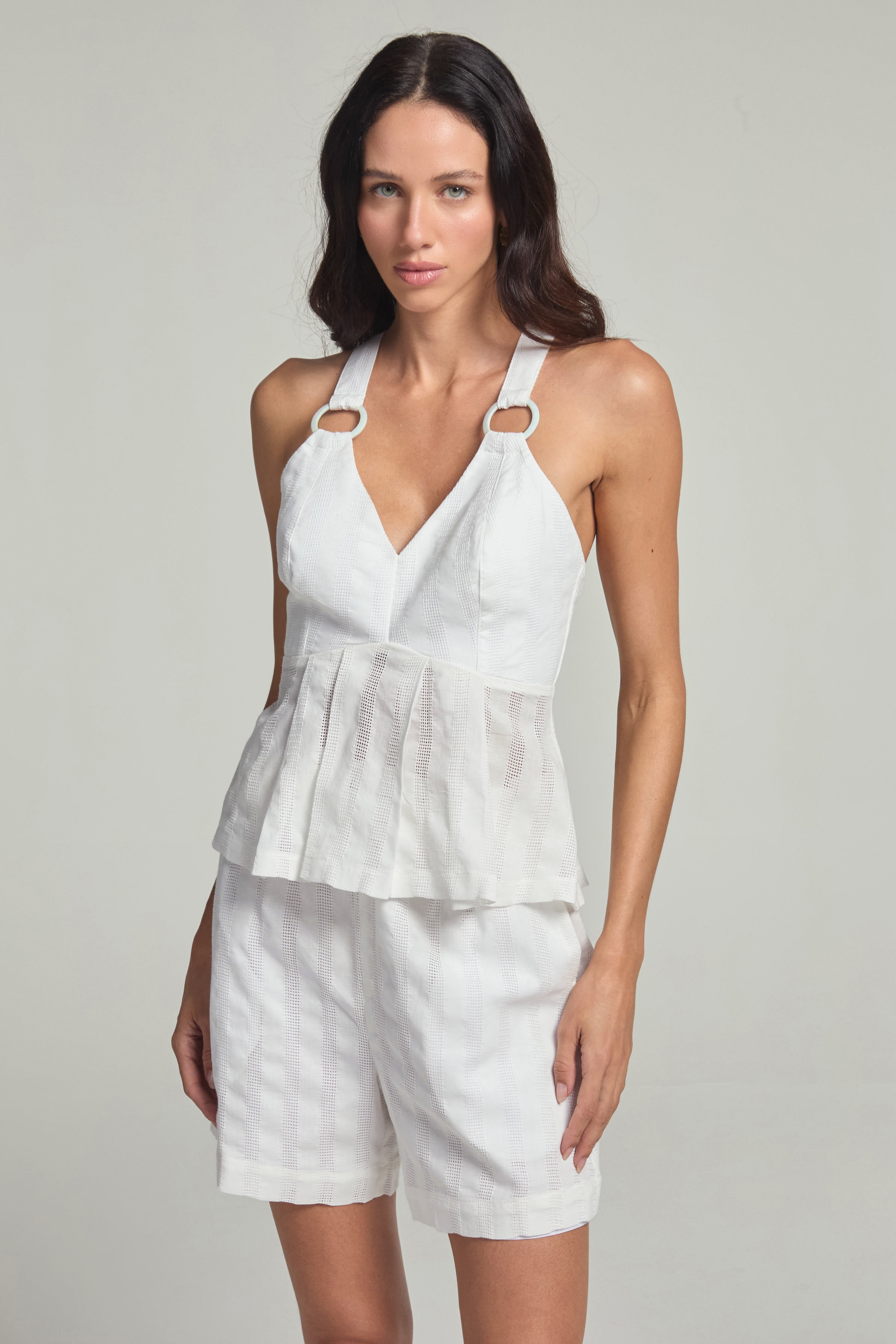 Blusa em cotton laise - Off White