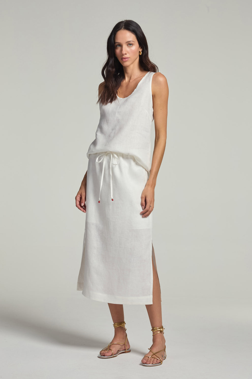 Regata em linho - Off White