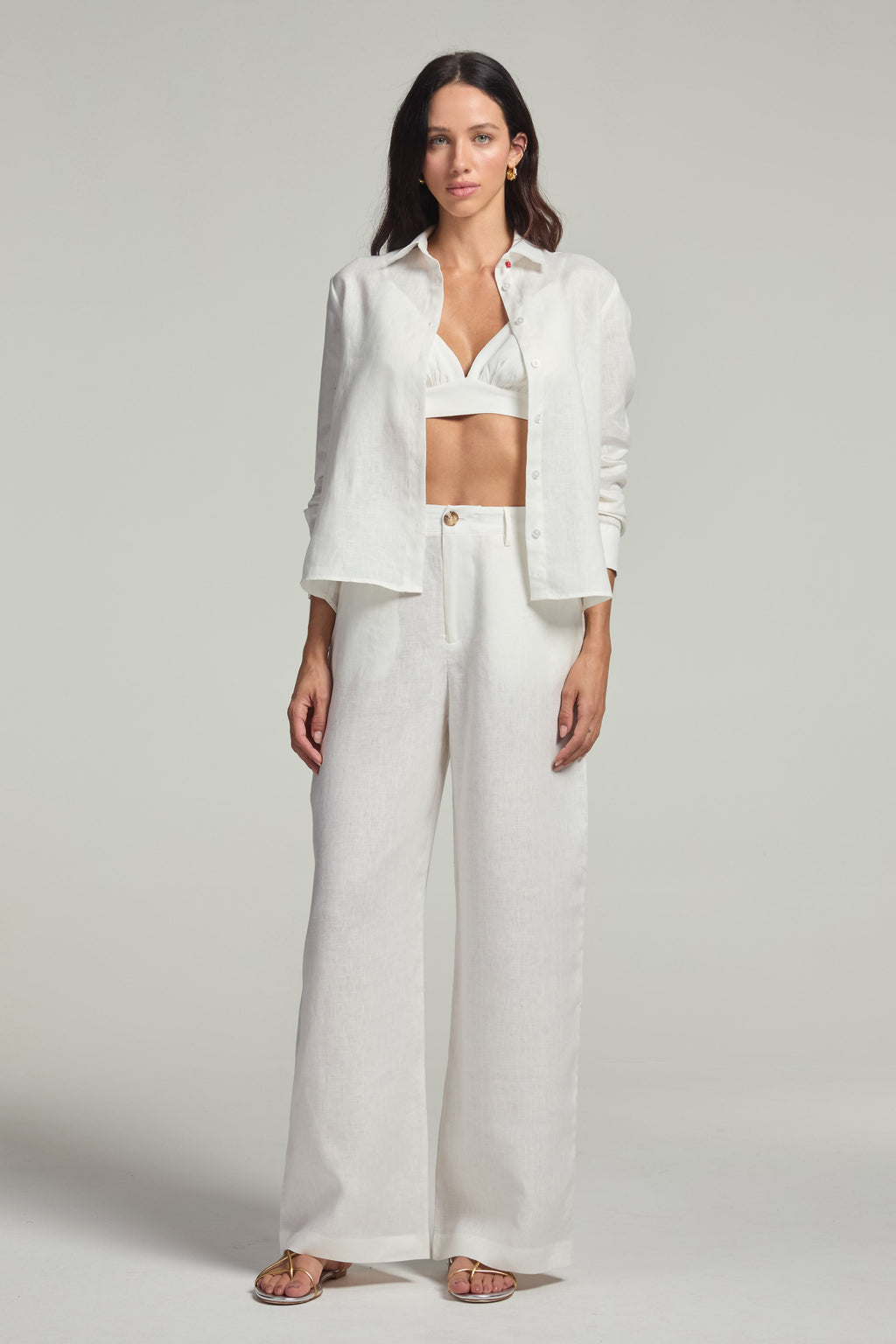 Camisa em linho - Off White