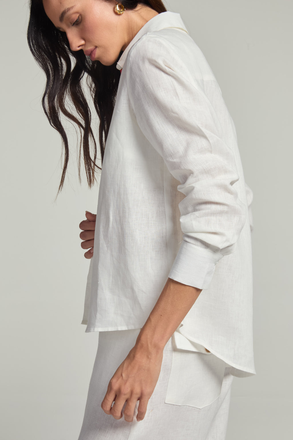 Camisa em linho - Off White