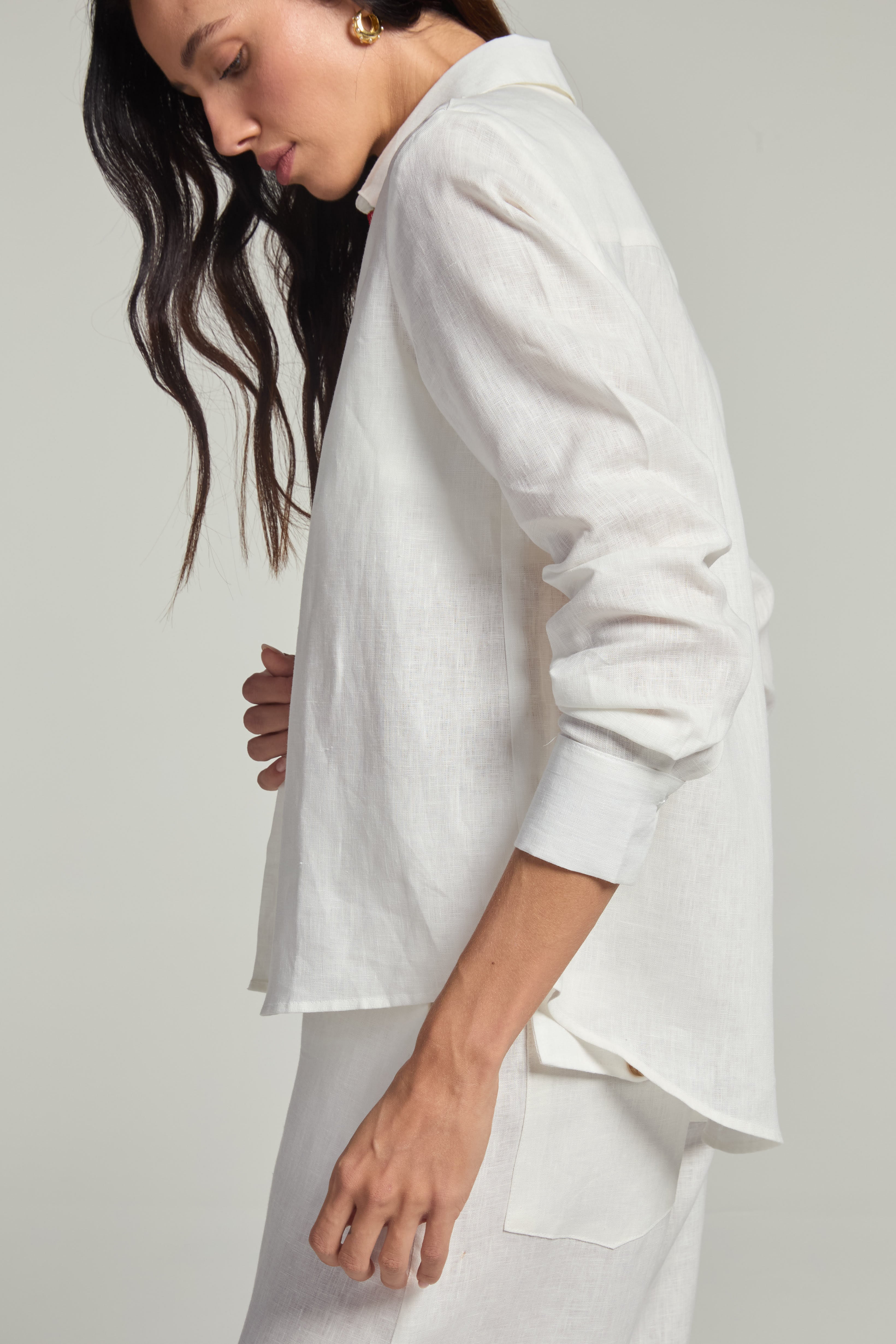 Camisa em linho - Off White