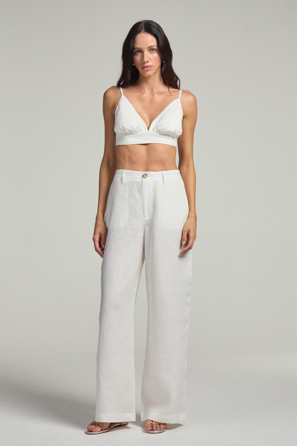 Top em crepe - Off White