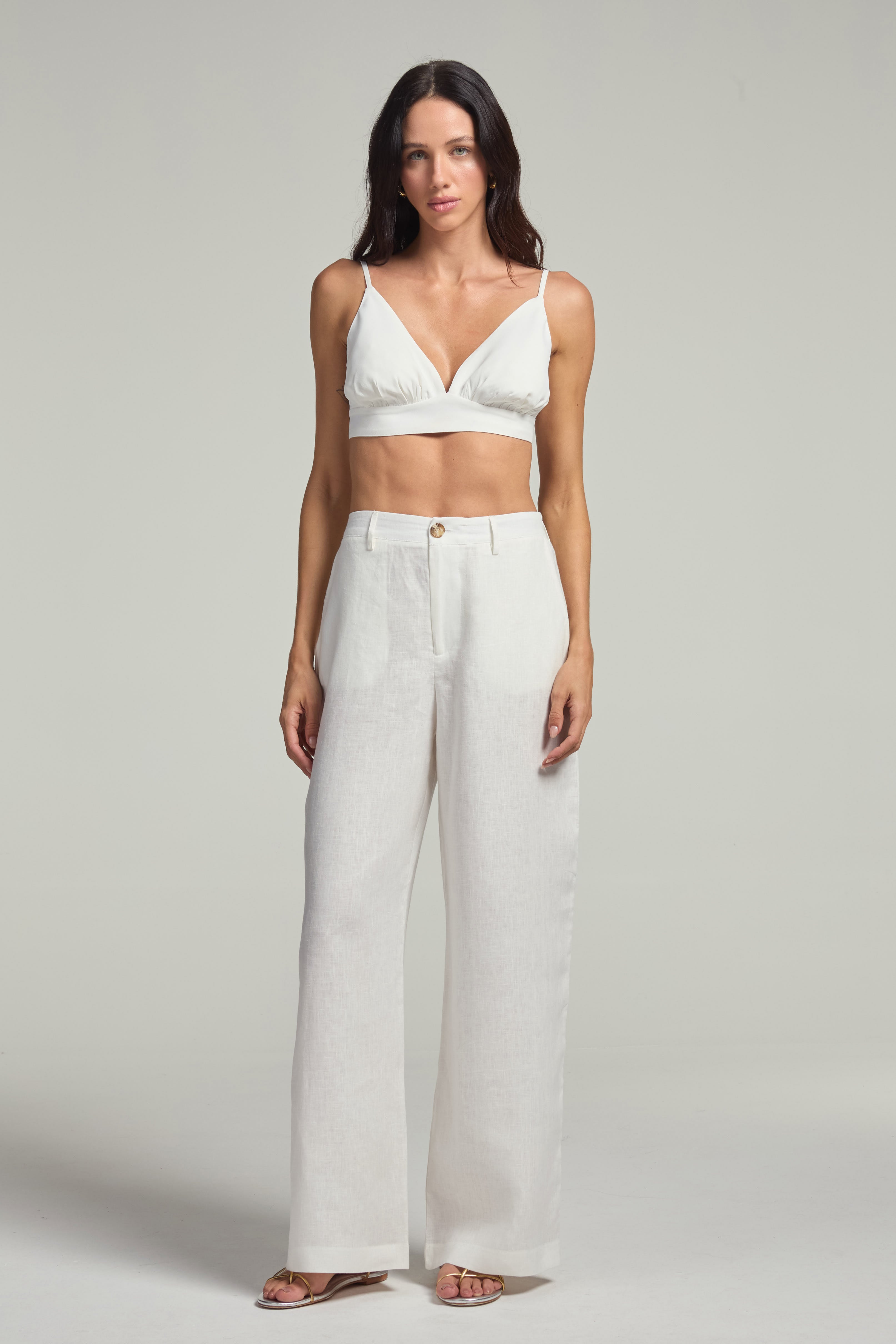 Top em crepe - Off White