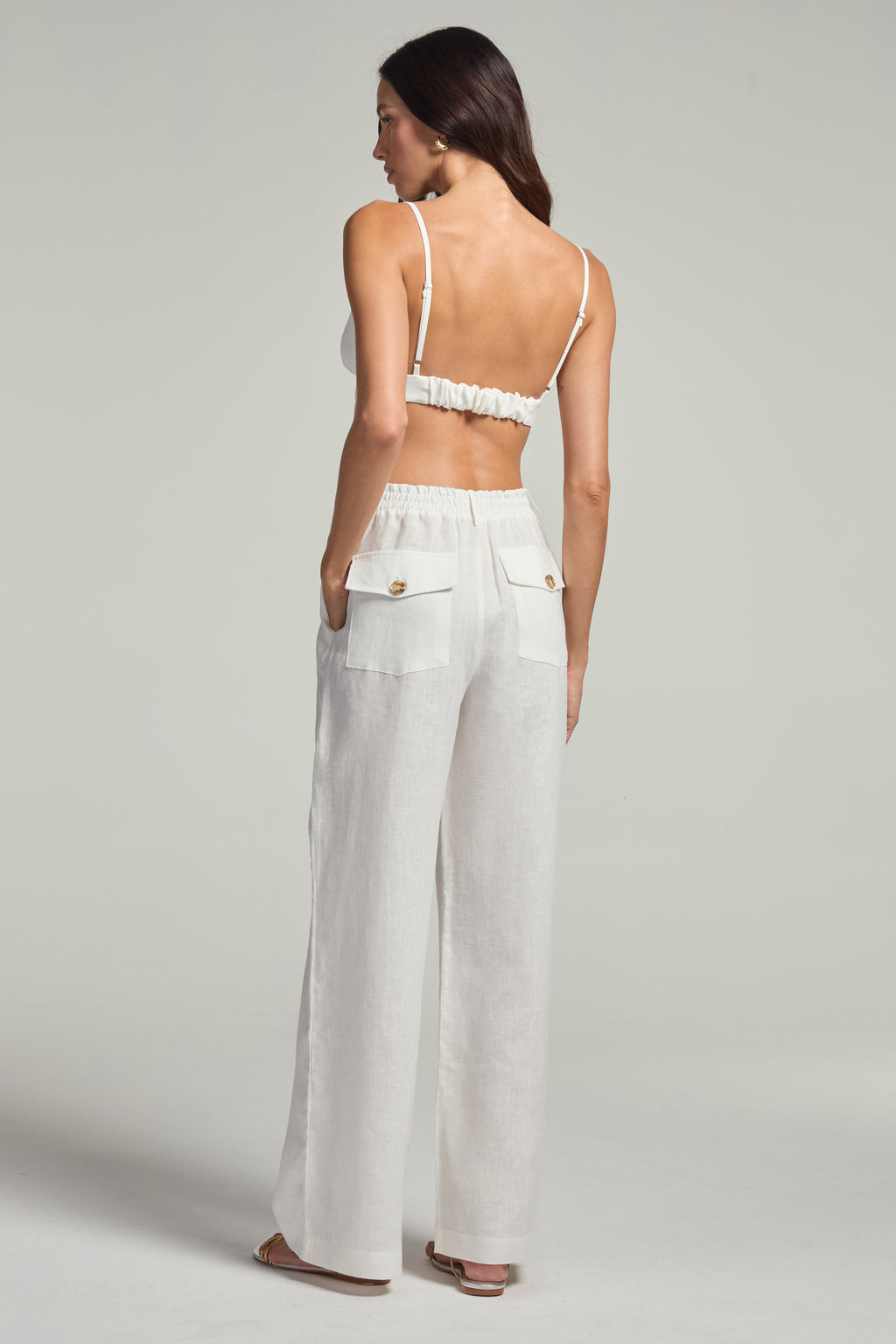 Top em crepe - Off White