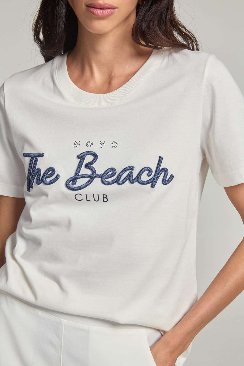 Camiseta em malha - Off White