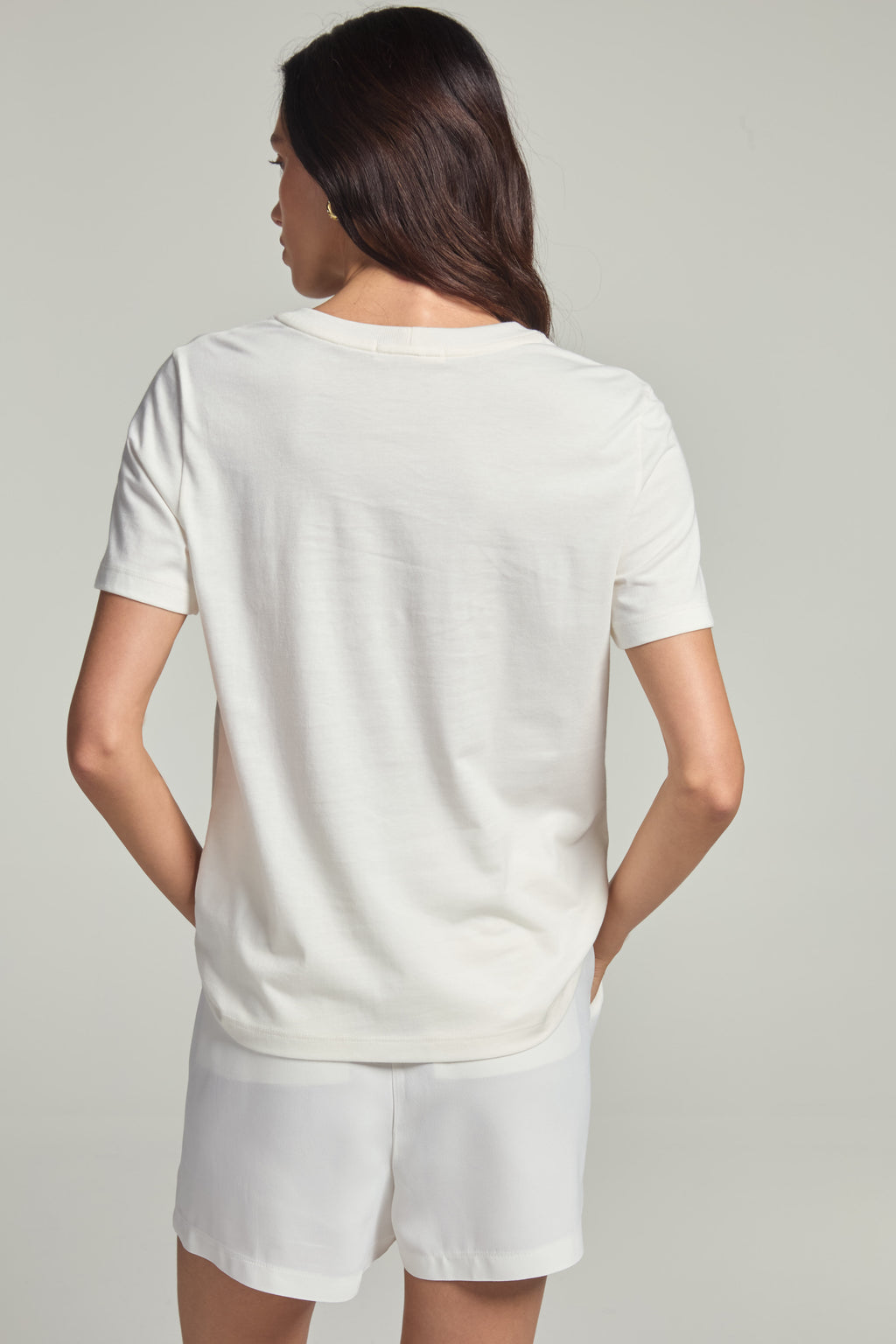 Camiseta em malha - Off White