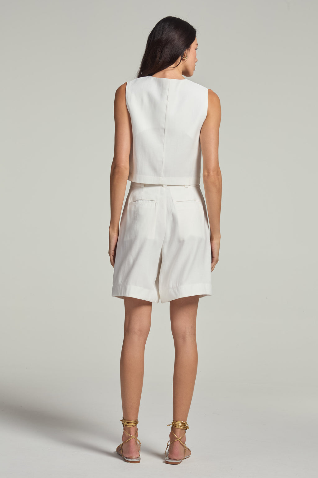 Colete em alfaiataria - Off White