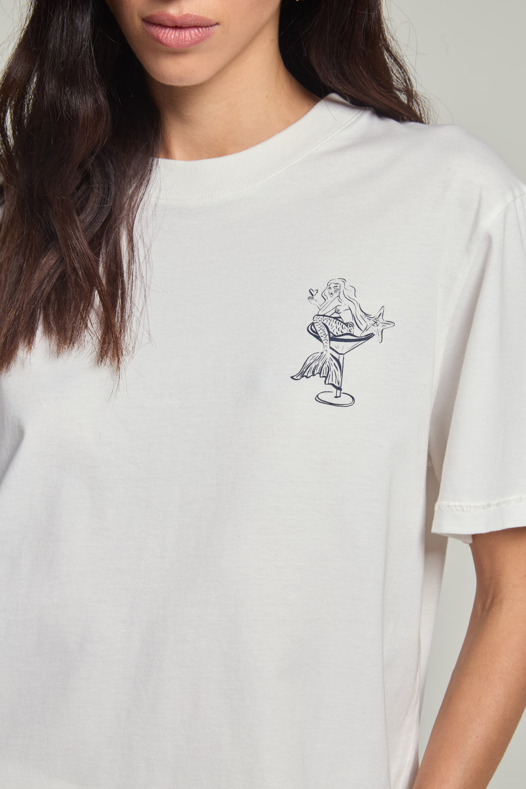 Camiseta em malha - Off White