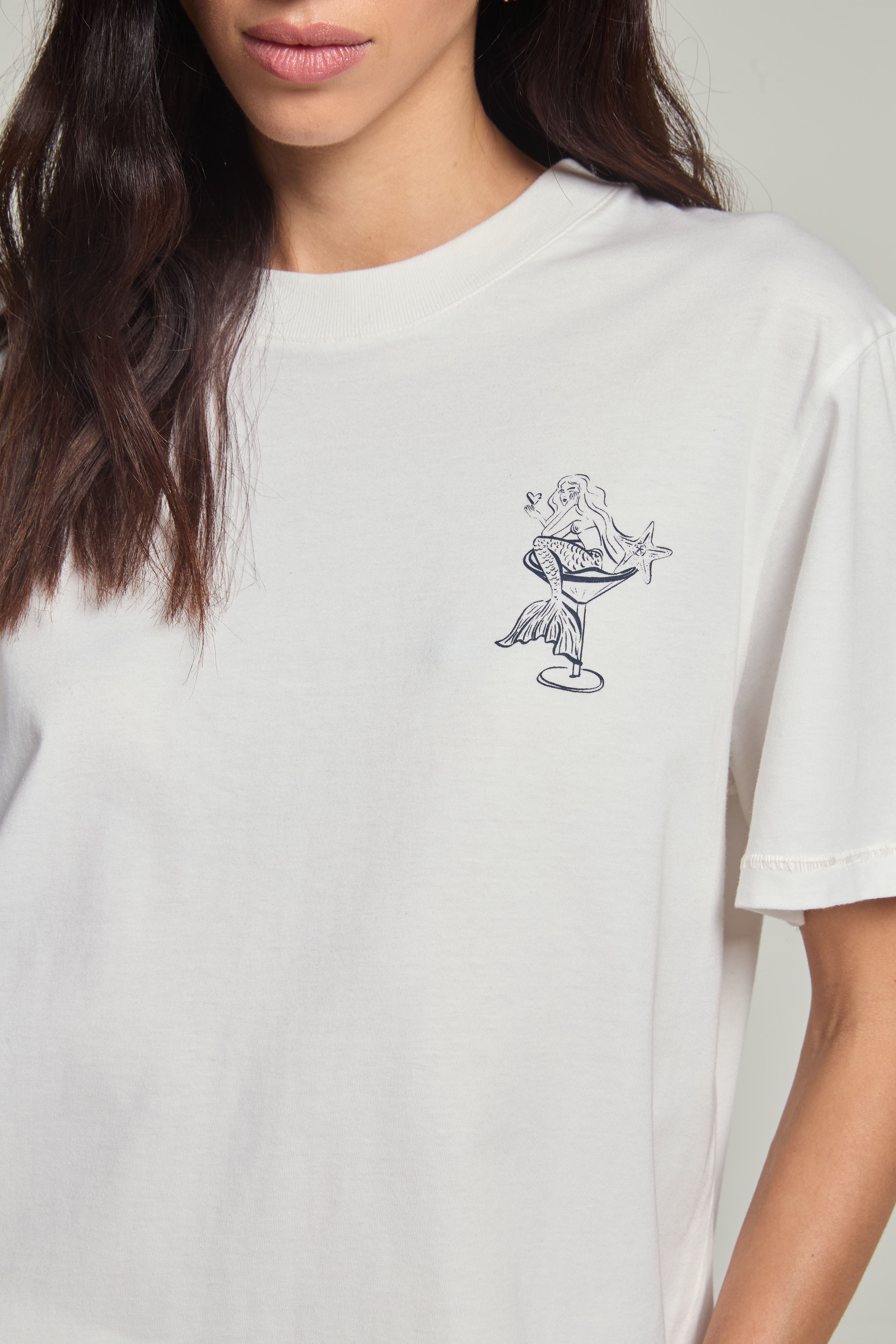 Camiseta em malha - Off White