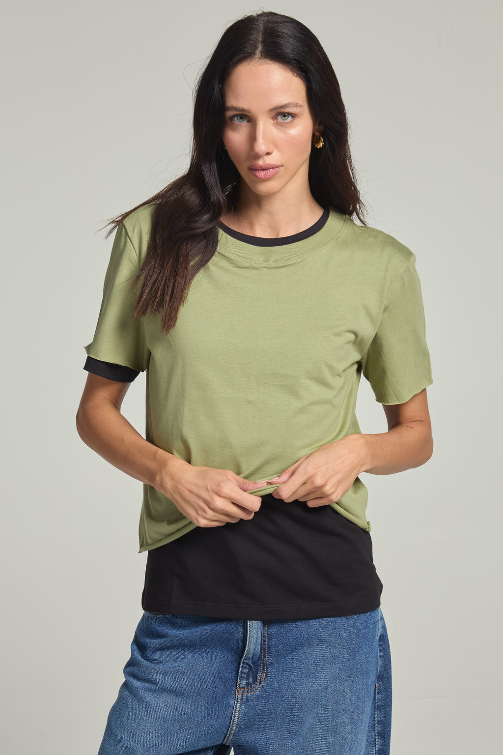Camiseta Malha Corte Laser Matchá
