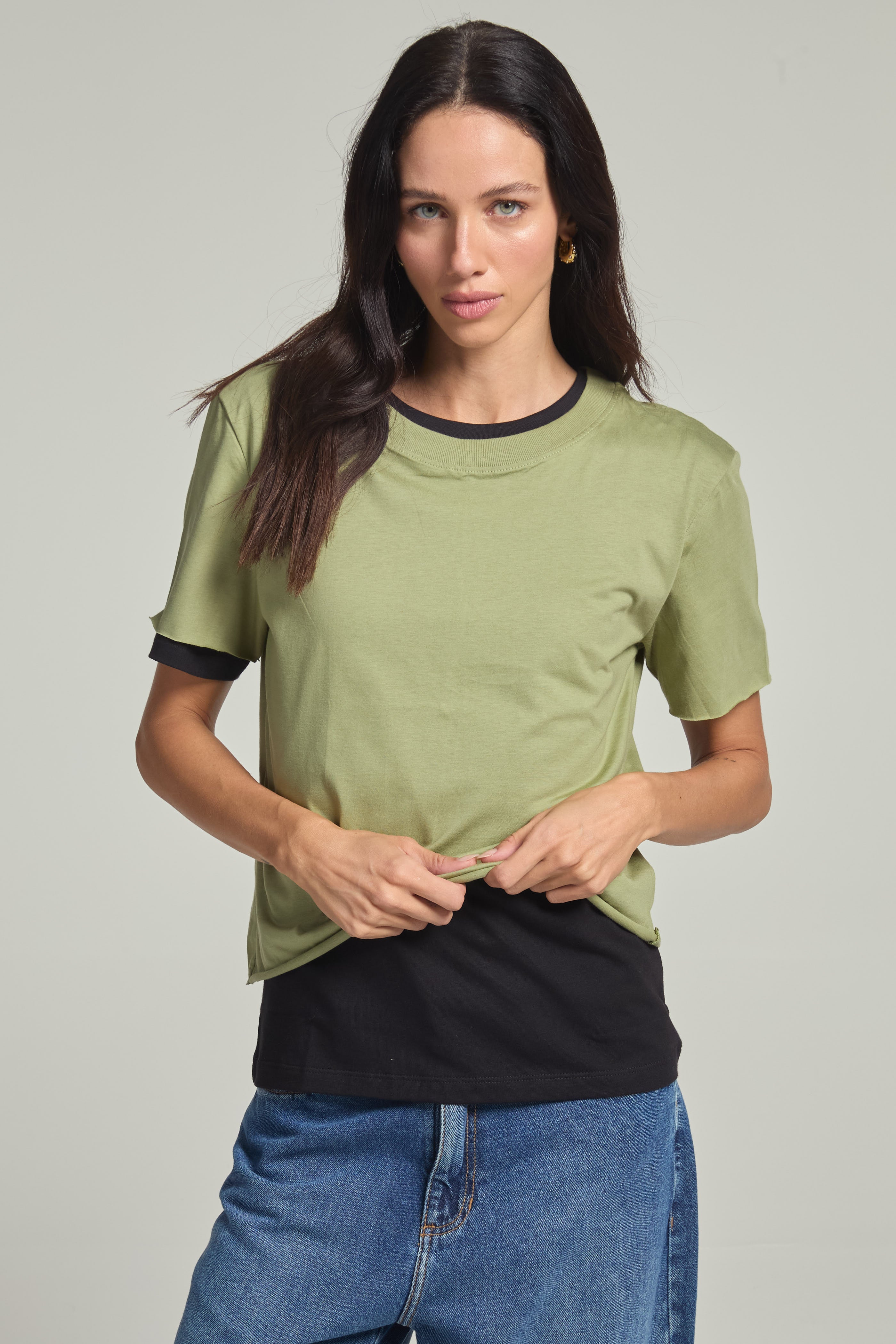 Camiseta Malha Corte Laser Matchá